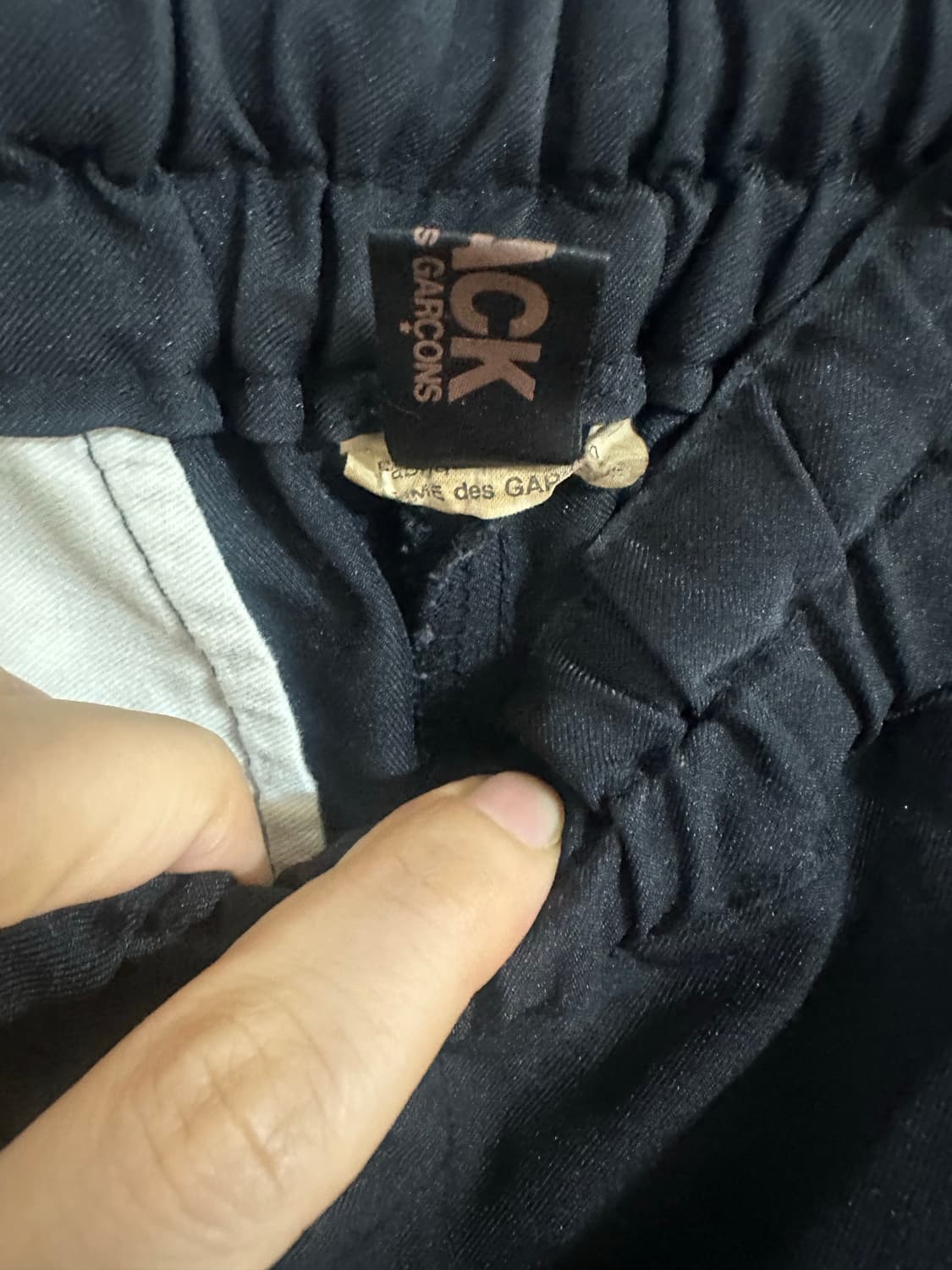 꼼데가르송 블랙 팬츠 상품이미지2