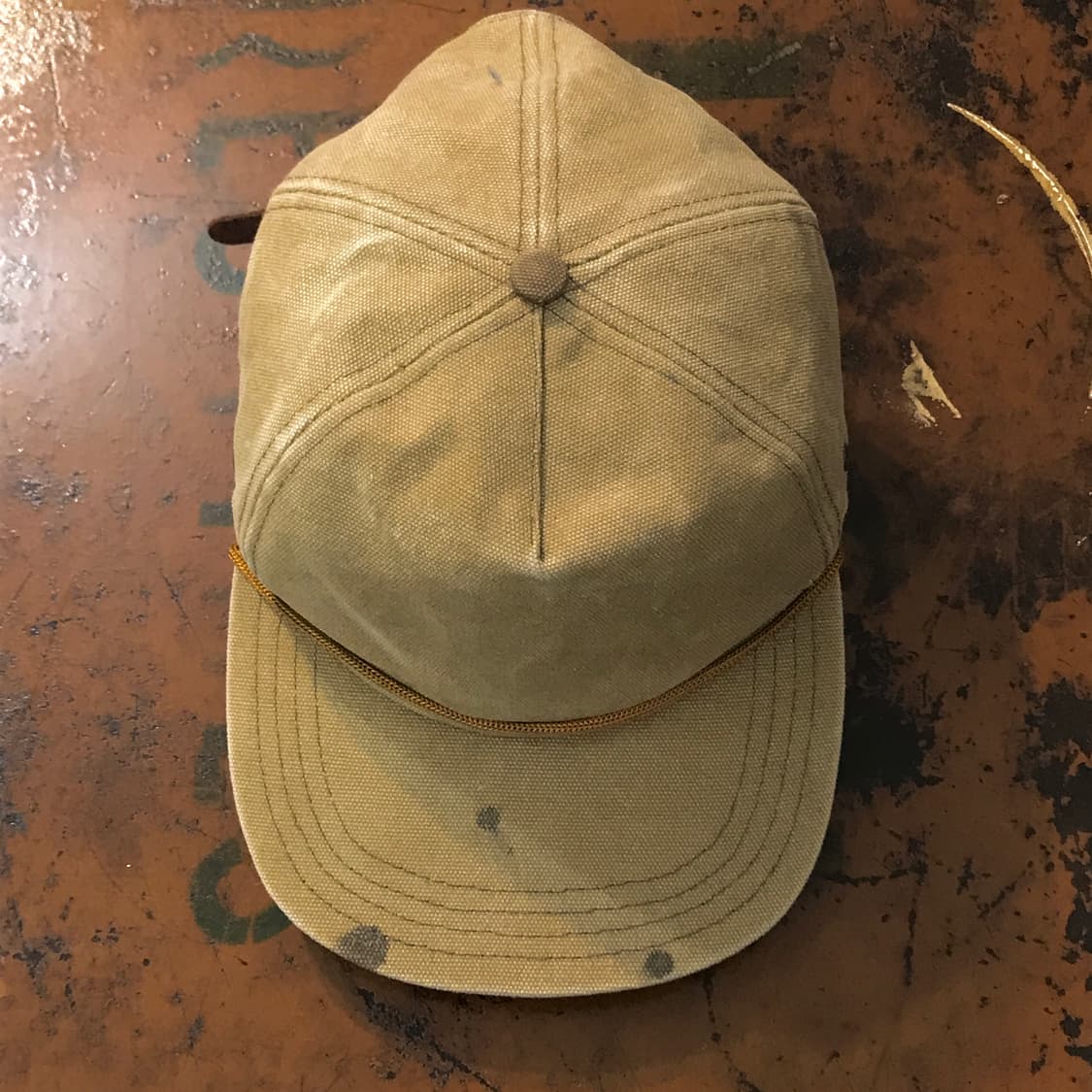 Vans 반스 베이지 캔버스 스냅백 모자 남녀공용 상품이미지2