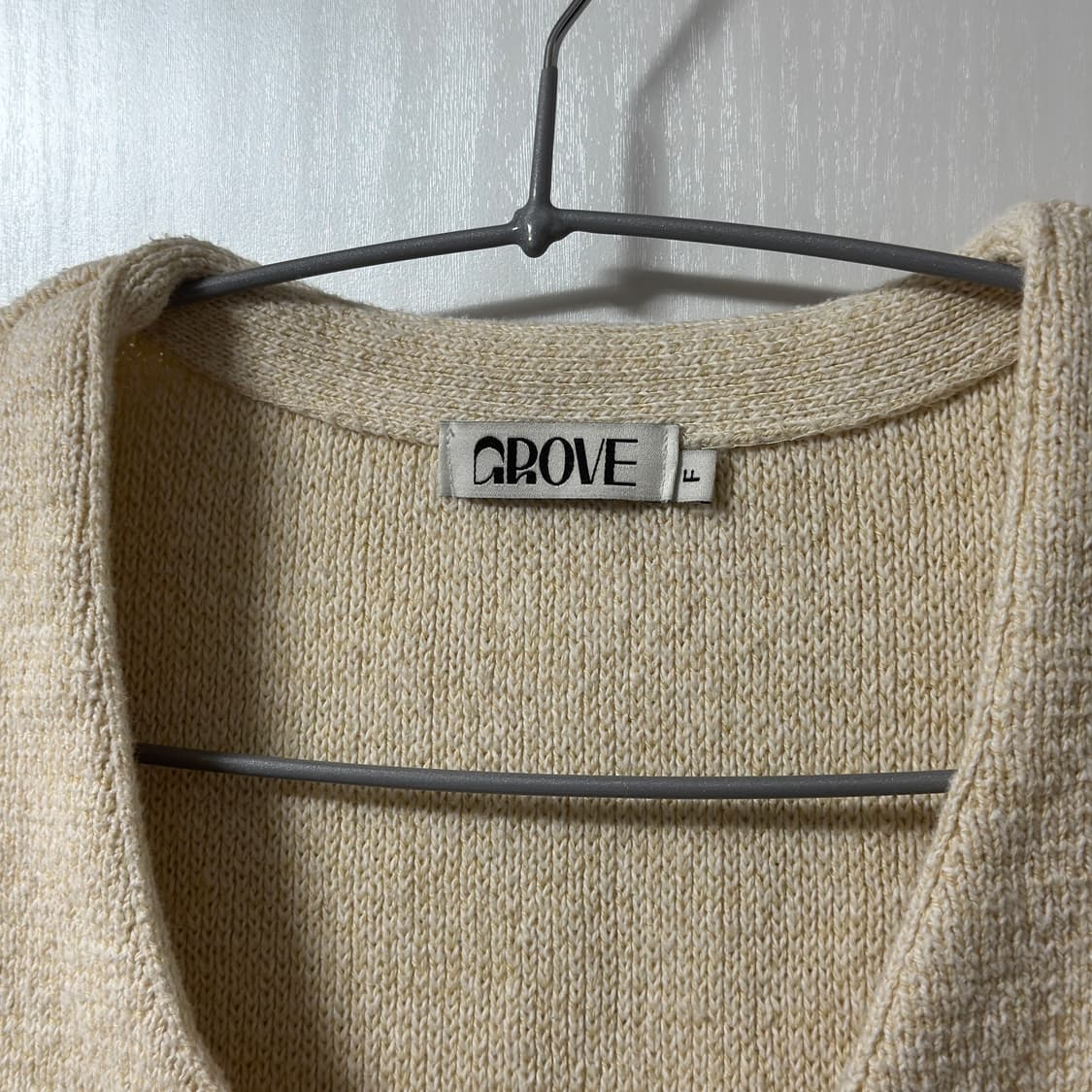 GROVE 그로브 크롭 니트 가디건 상품이미지3