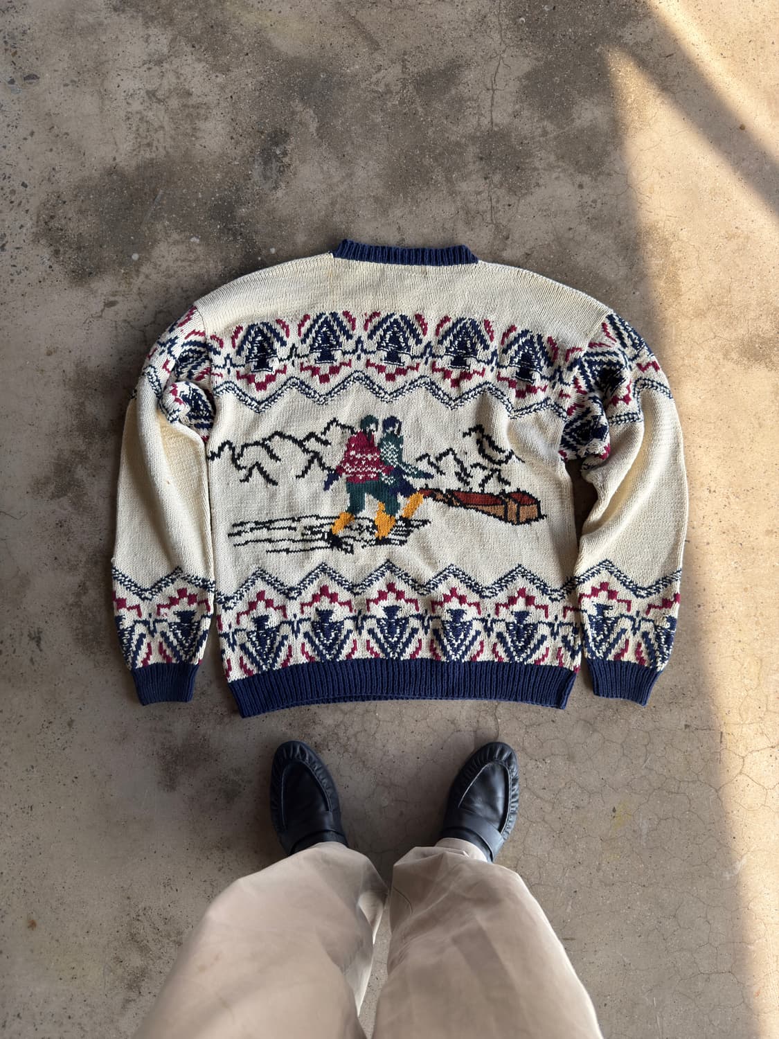 80-90s 스키 니트 ski & mountain 상품이미지2