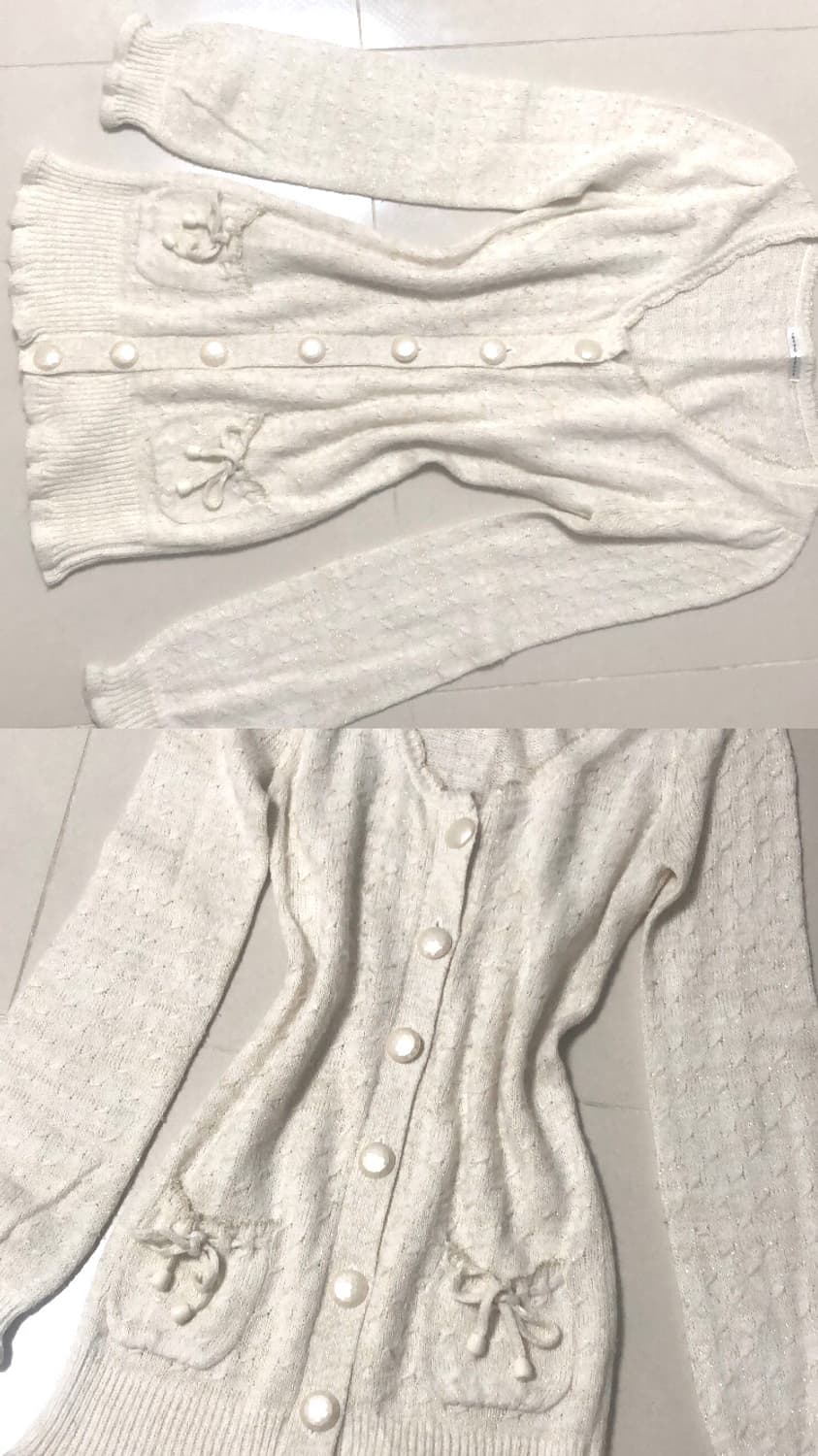 히메갸루 라떼갸루 빈티지 가디건 모리걸 갸루 리즈리사 엑시즈팜 지뢰계 상품이미지2