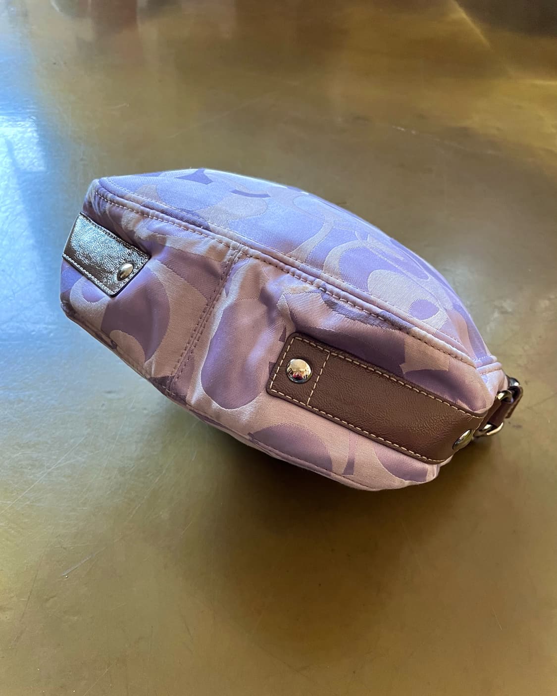Old COACH Geek Chic Purple 2-Way Bag 상품이미지7
