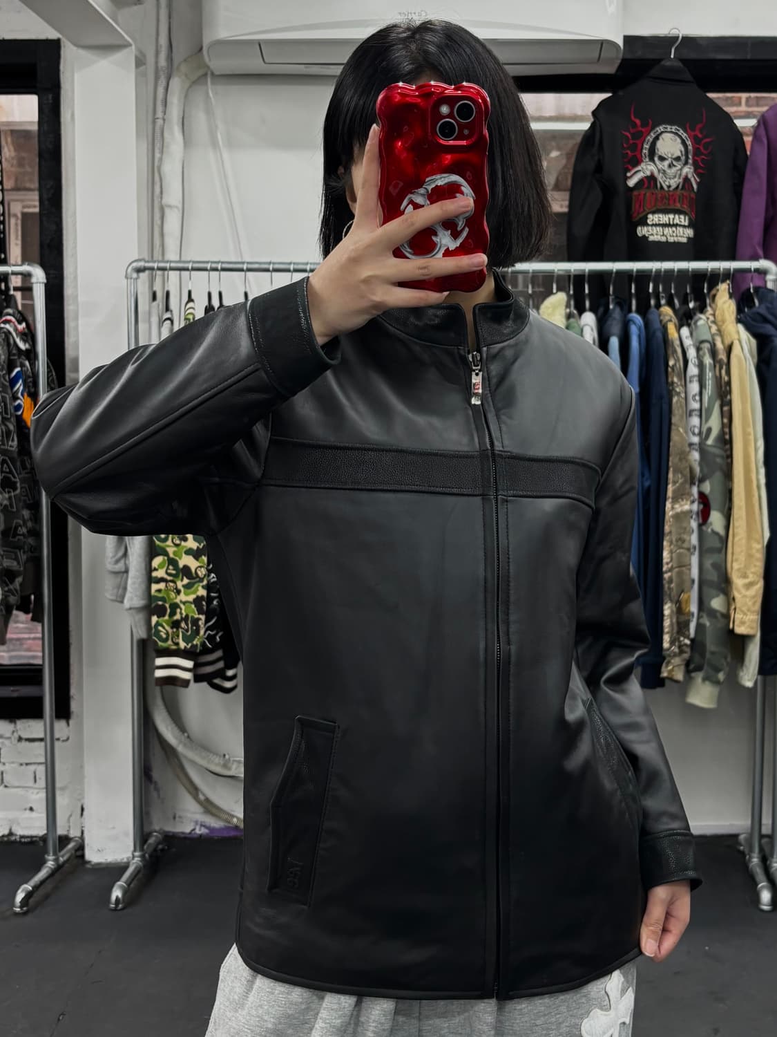 LEE 리 소가죽 레더자켓 상품이미지4