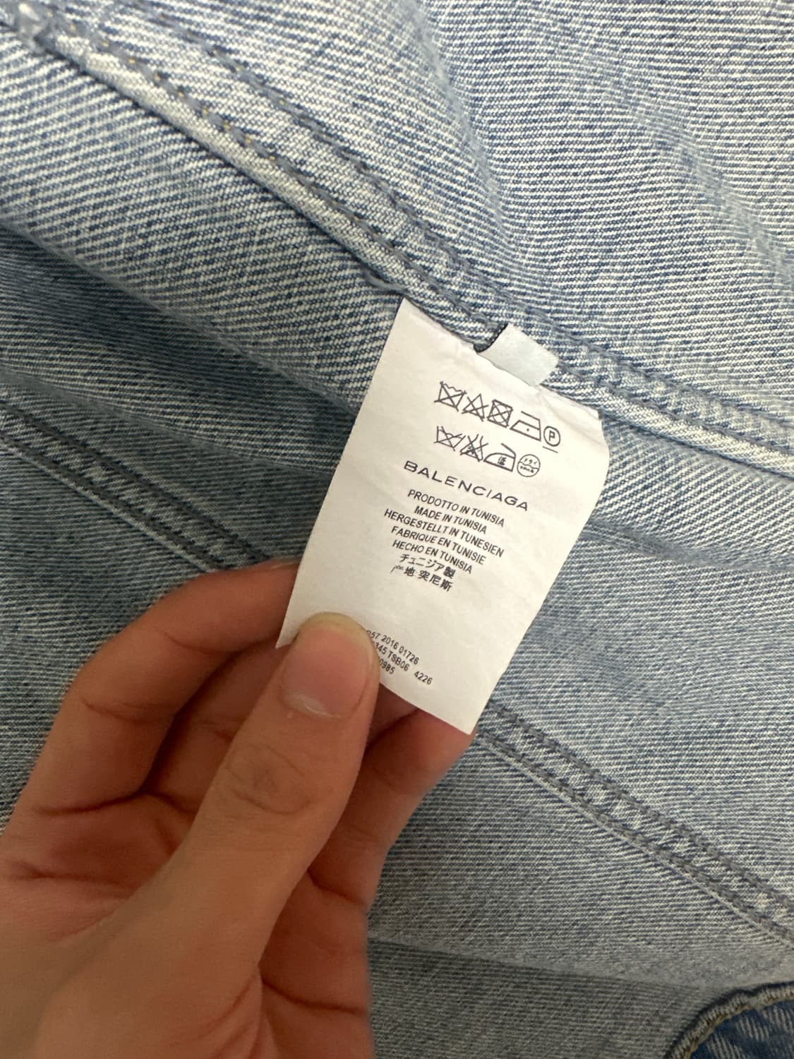 발렌시아가 숄더패드 데님자켓  상품이미지5