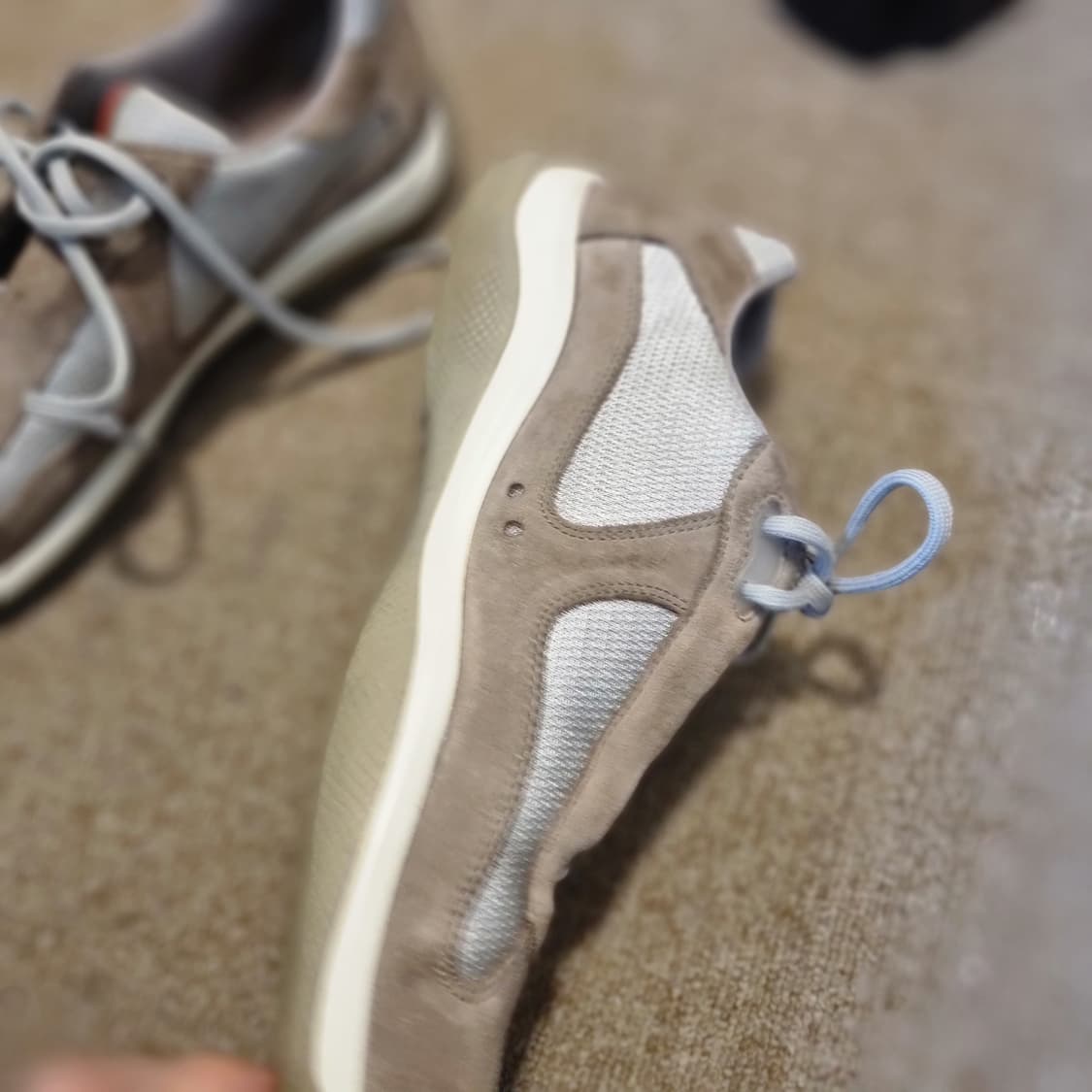 프라다 아메리칸컵 uk 10.5 브라운 베이지 상품이미지9