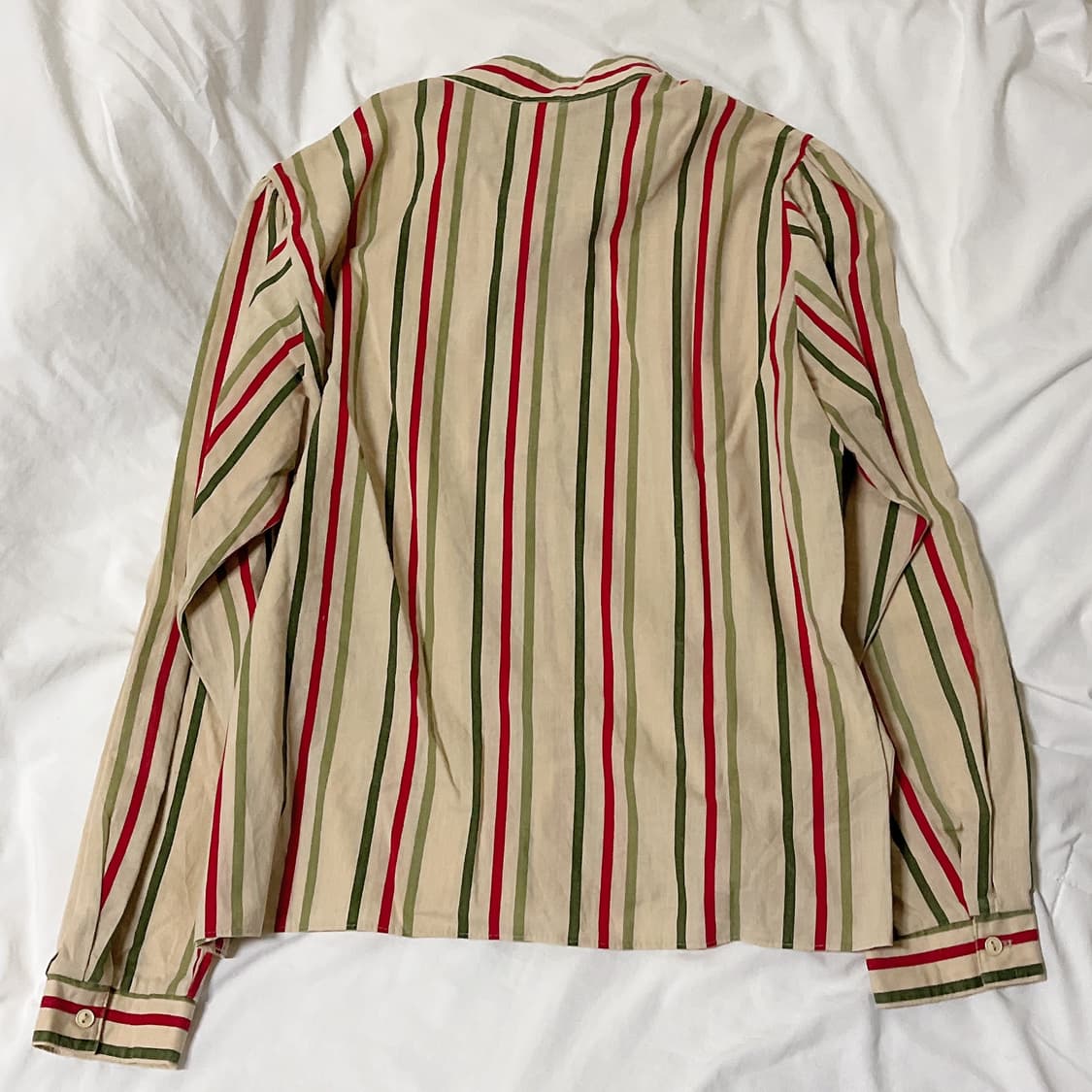 빈티지 ) 컬러스트라이프 베이지 블라우스 상품이미지4