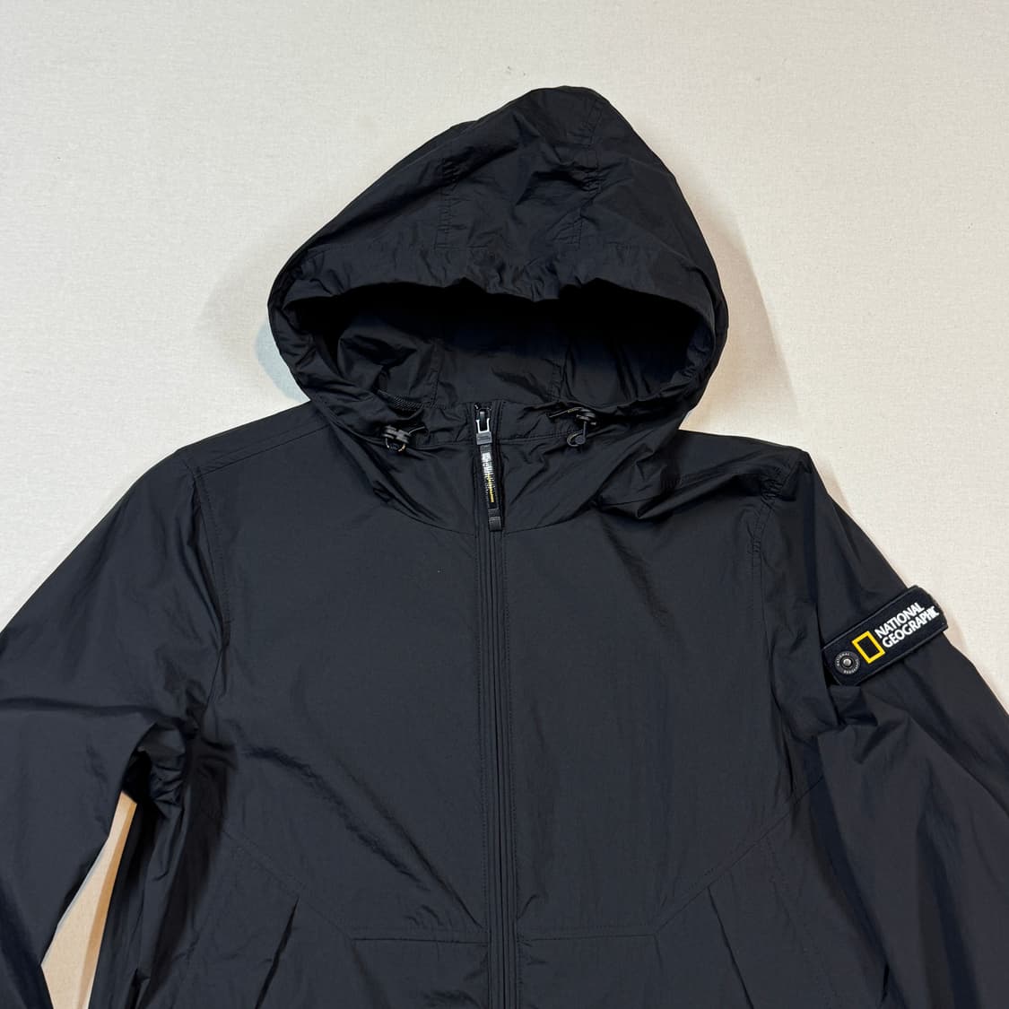 S) 내셔널지오그래픽 바람막이 후드 자켓 블랙 상품이미지4