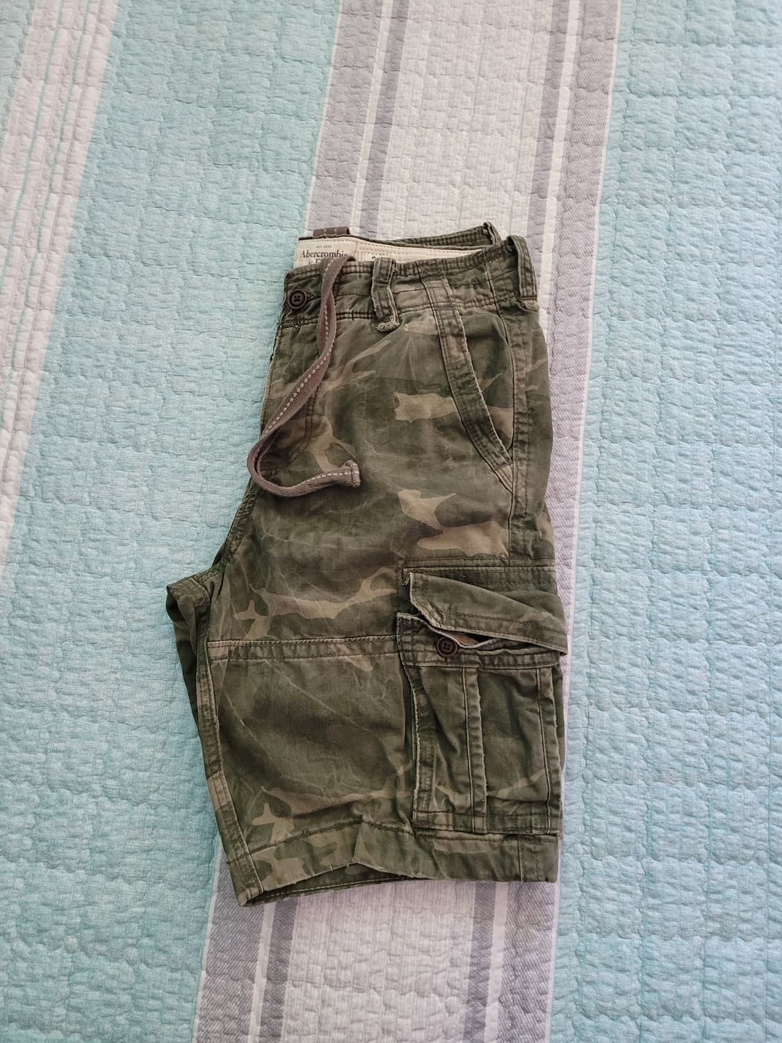 아베크롬비 밀리터리 빈티지 카모플라쥬 카고숏팬츠 탭31 실30사이즈 상품이미지10