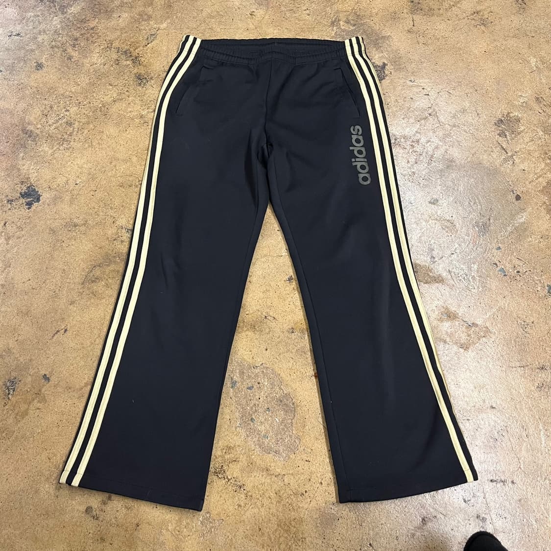 [정품/100] 아디다스 삼선 트레이닝 바지 블랙 골검 b16 상품이미지3