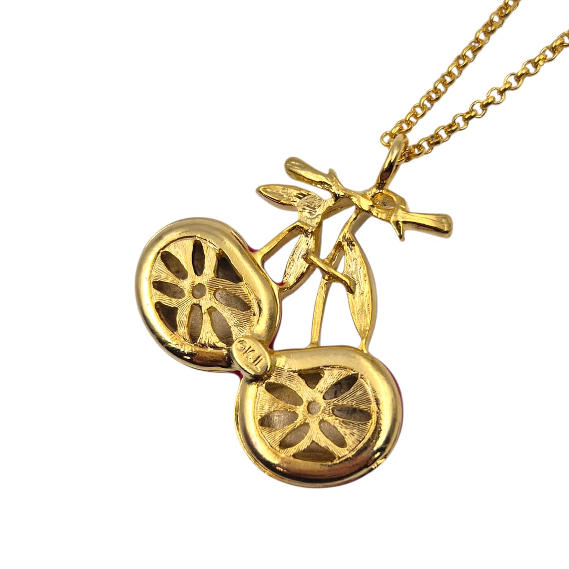 90s 미국 케네스제이 레인 빅 체리 목걸이 상품이미지5