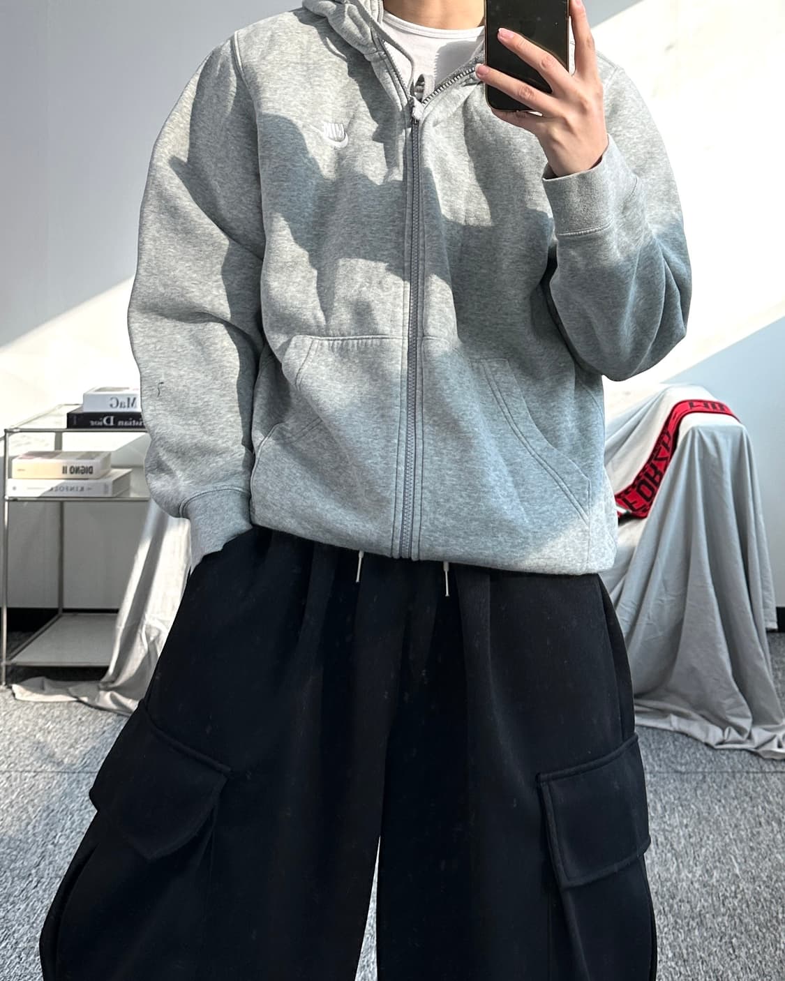 나이키 그레이 후드집업 L 상품이미지3