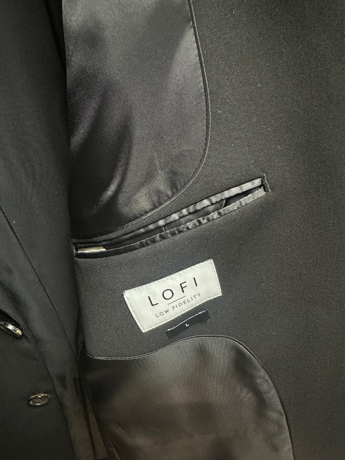 [로파이] 오버핏 2버튼 이지 블레이져 (블랙)  상품이미지9