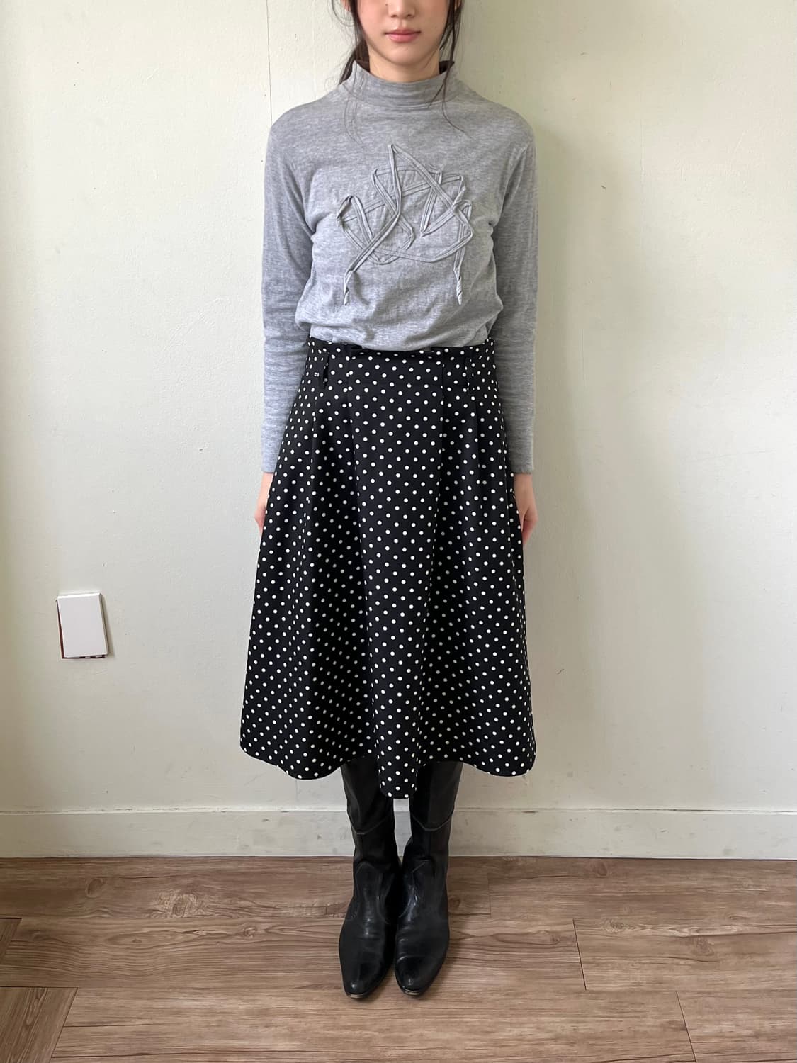 Japan vtg 아트 스타 터틀넥 상품이미지7