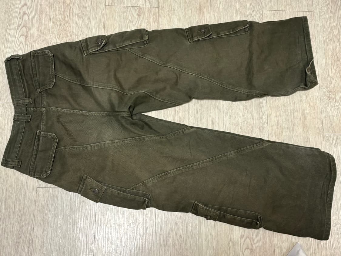 여성 카키 카고팬츠 상품이미지2