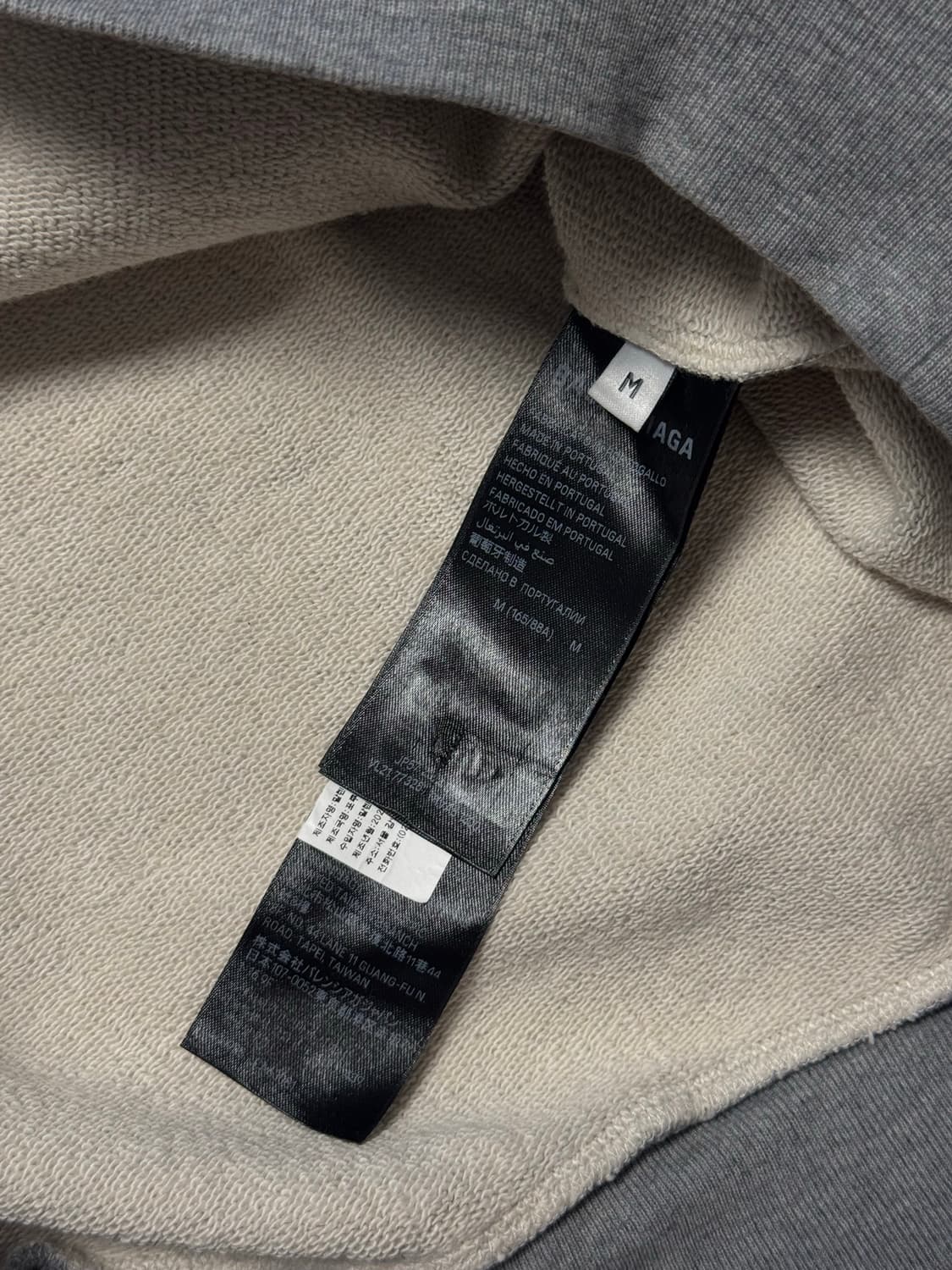 [M] BALENCIAGA 가드로브 그레이&실버 후디 상품이미지3