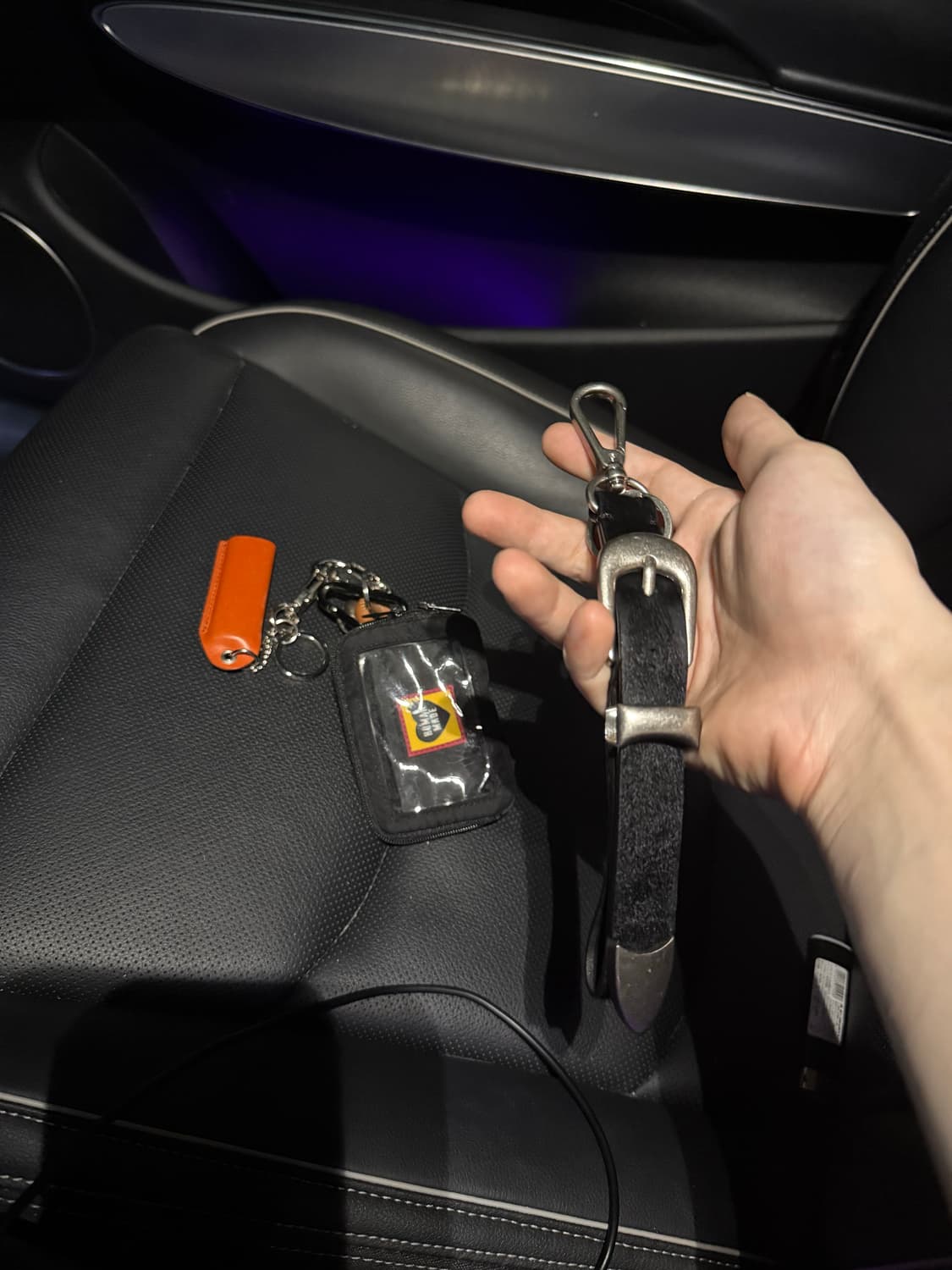 Mjd 송치 벨트 키링 상품이미지2