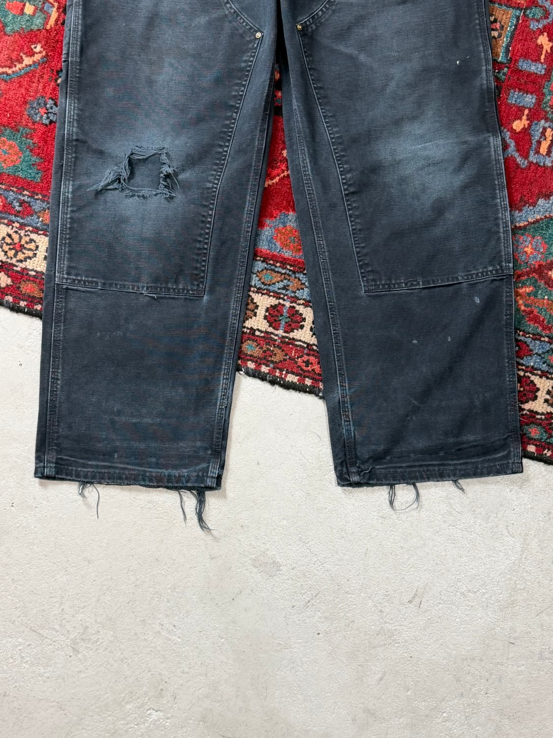 00‘s OG USA Made 칼하트 더블니 블랙 칼하트 B01 썩블니 상품이미지7