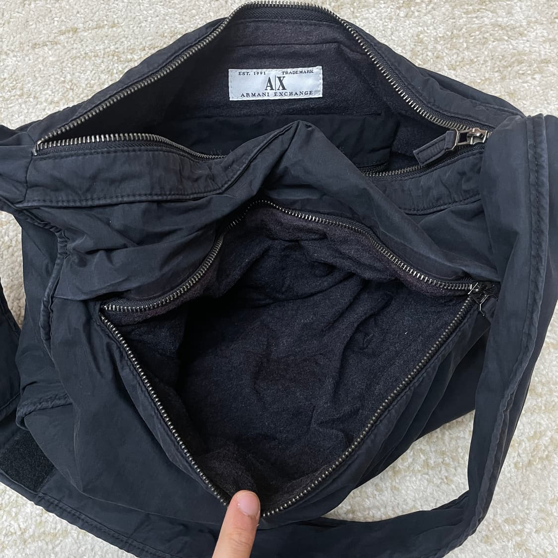 알마니 익스체인지 A/X 고프코어 메신저, 크로스백    상품이미지5