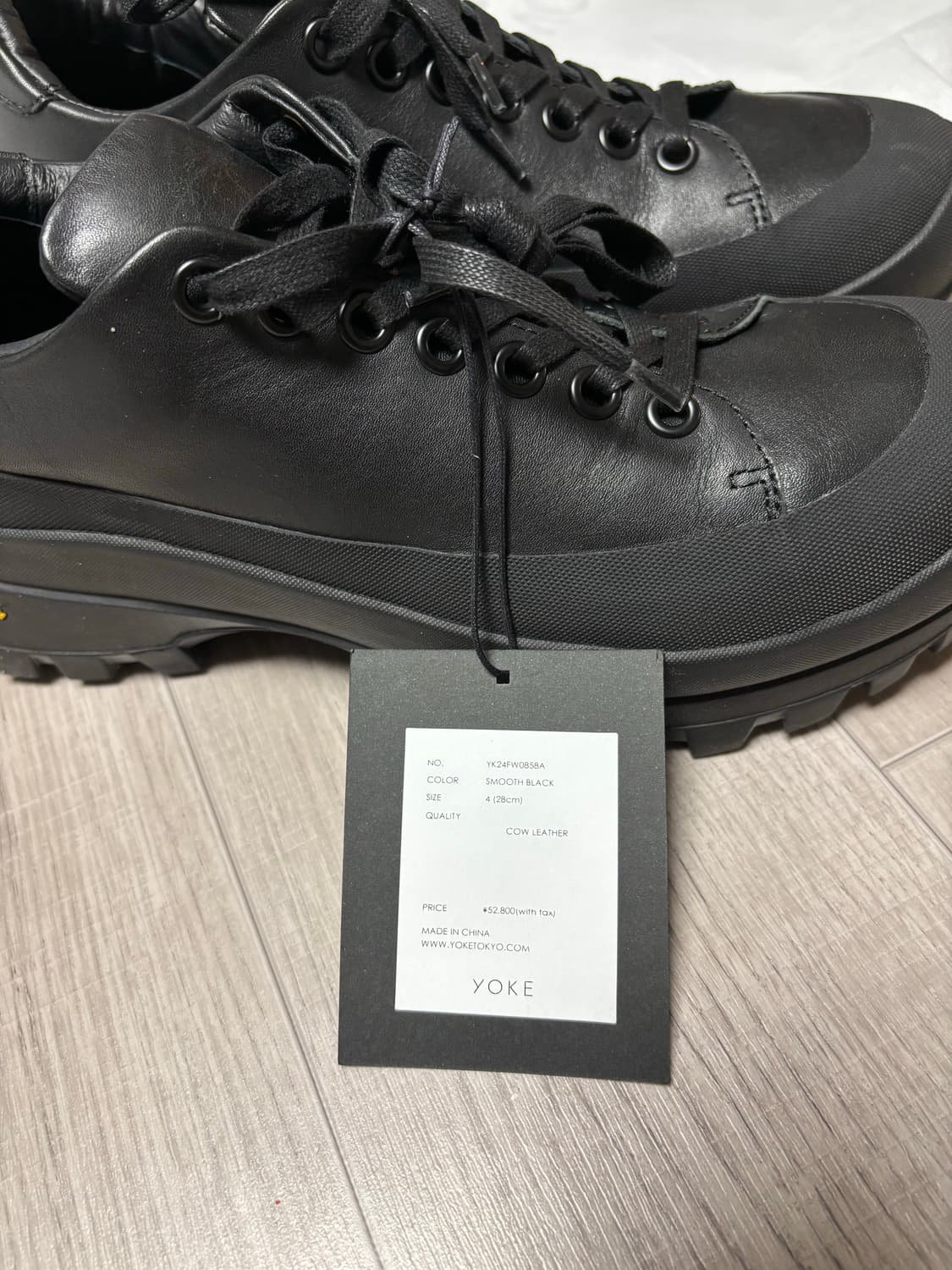 [4/280] 요크 레더 로우컷 스니커즈 24aw 상품이미지2