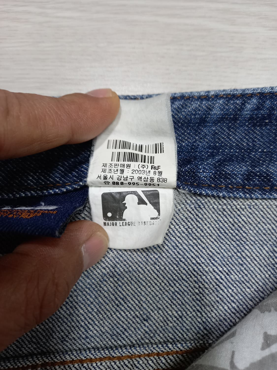 29 03's 공식 MLB YANKEES 워싱 데님팬츠 29-546 상품이미지9