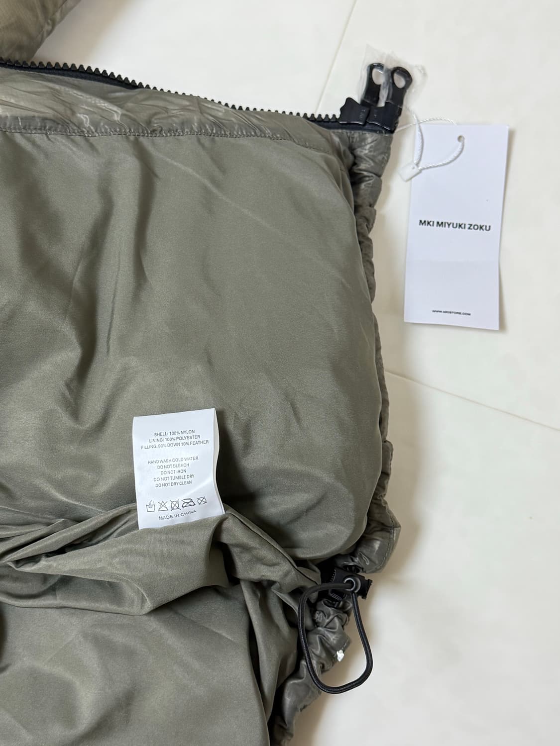 Mki 패딩 버블 덕다운 카키 상품이미지3