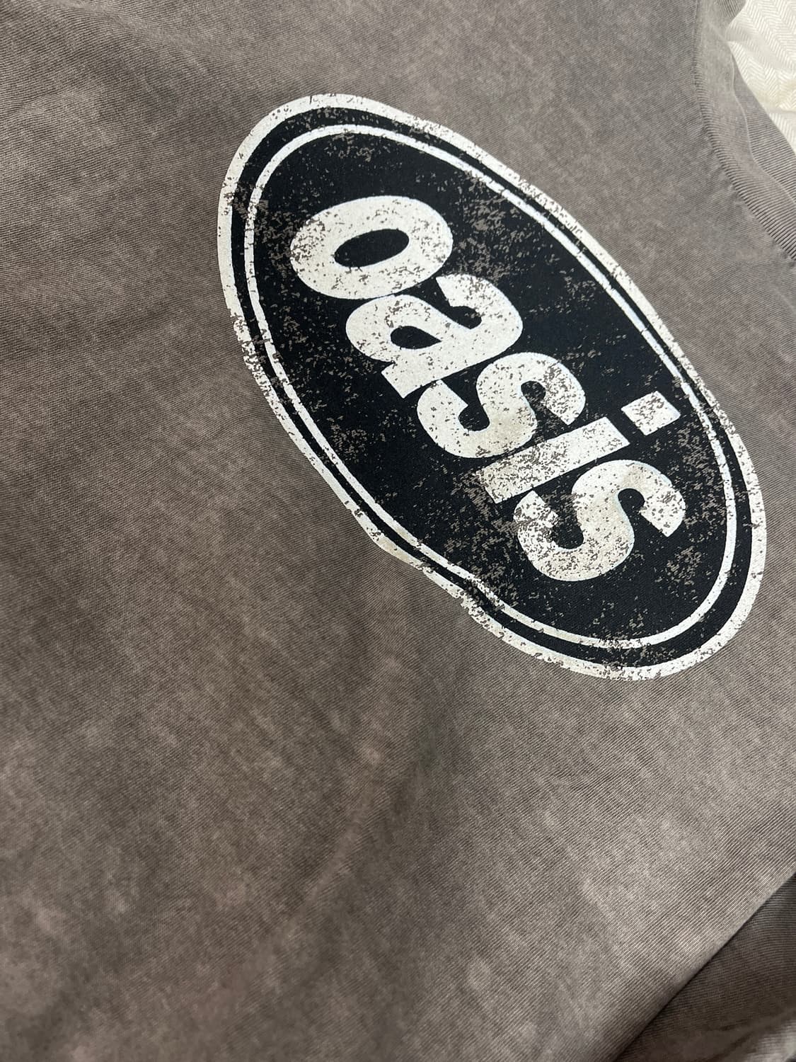 오아시스 빈티지로고 회색 롱슬리브 상품이미지1