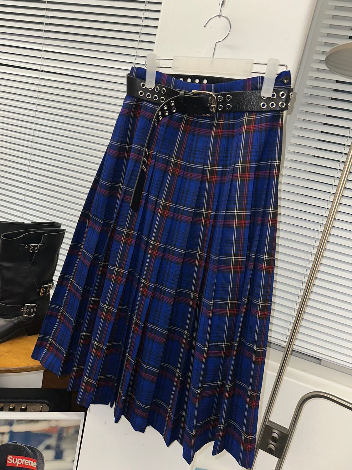 패들턴 pendleton 울 체크 레이어드 롱스커트 상품이미지2