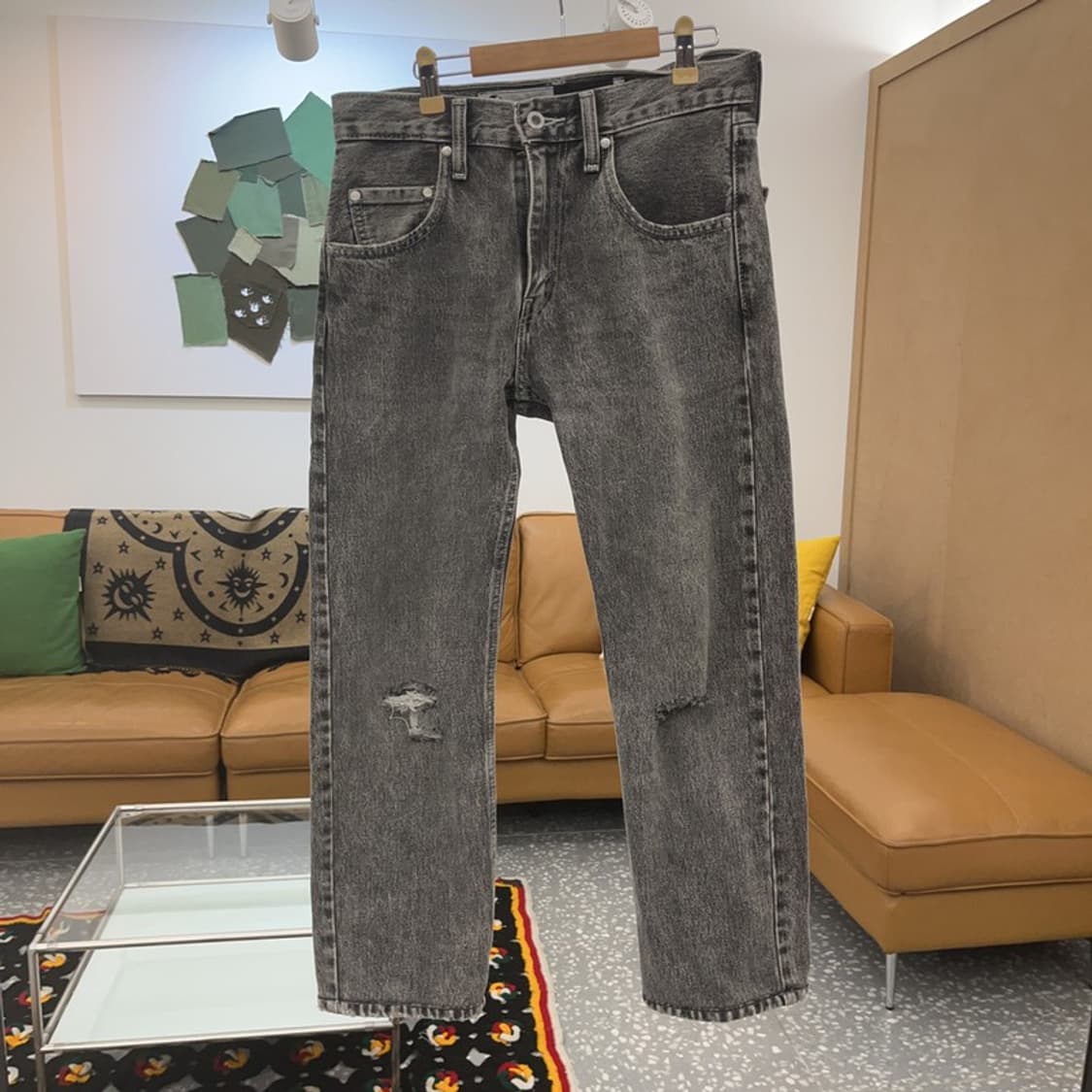 리바이스 실버탭 디스트로이드 흑청 데님팬츠 28인치 C07396 상품이미지3