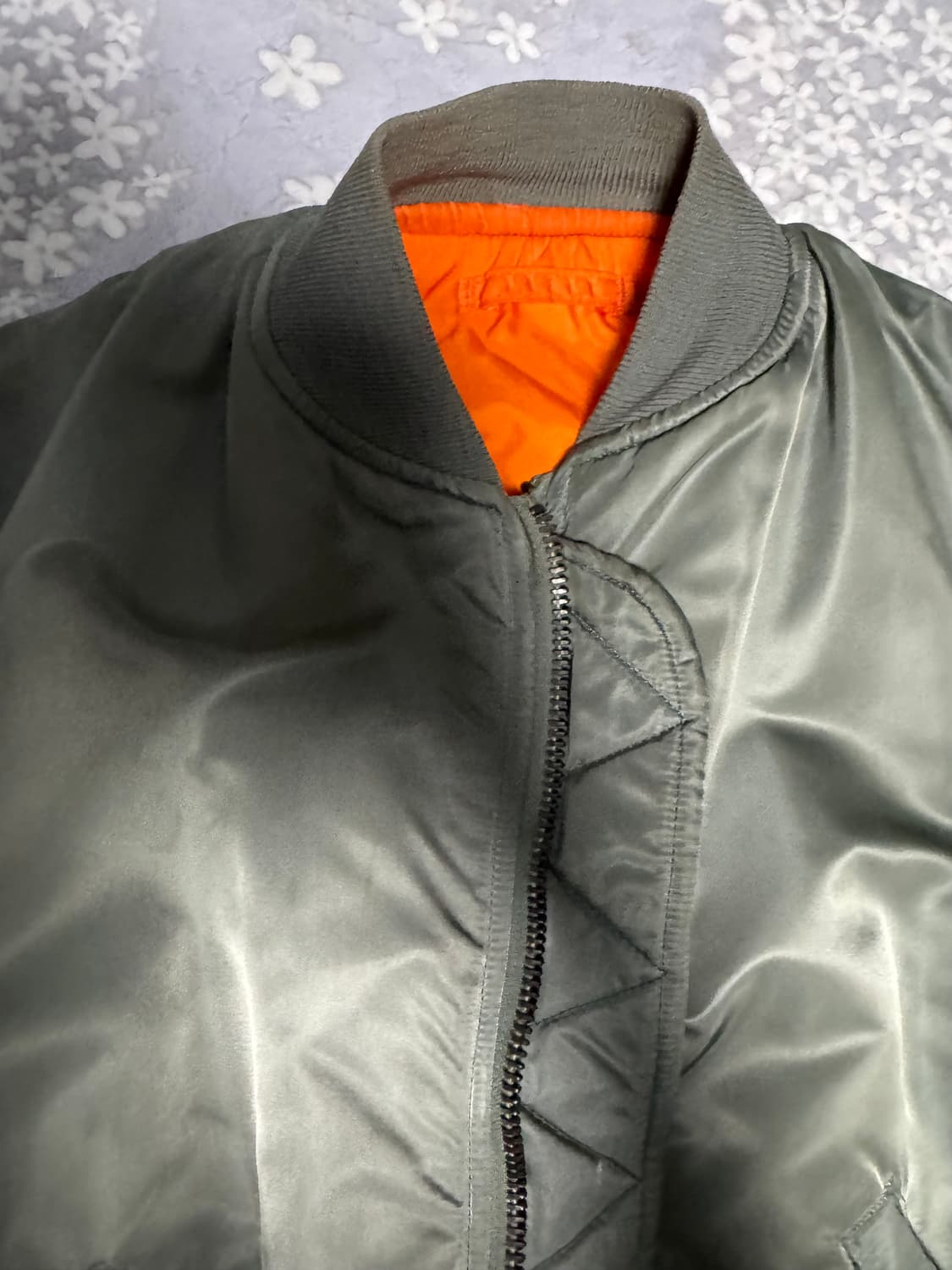 알파 정밀복각 카키 L 상품이미지4