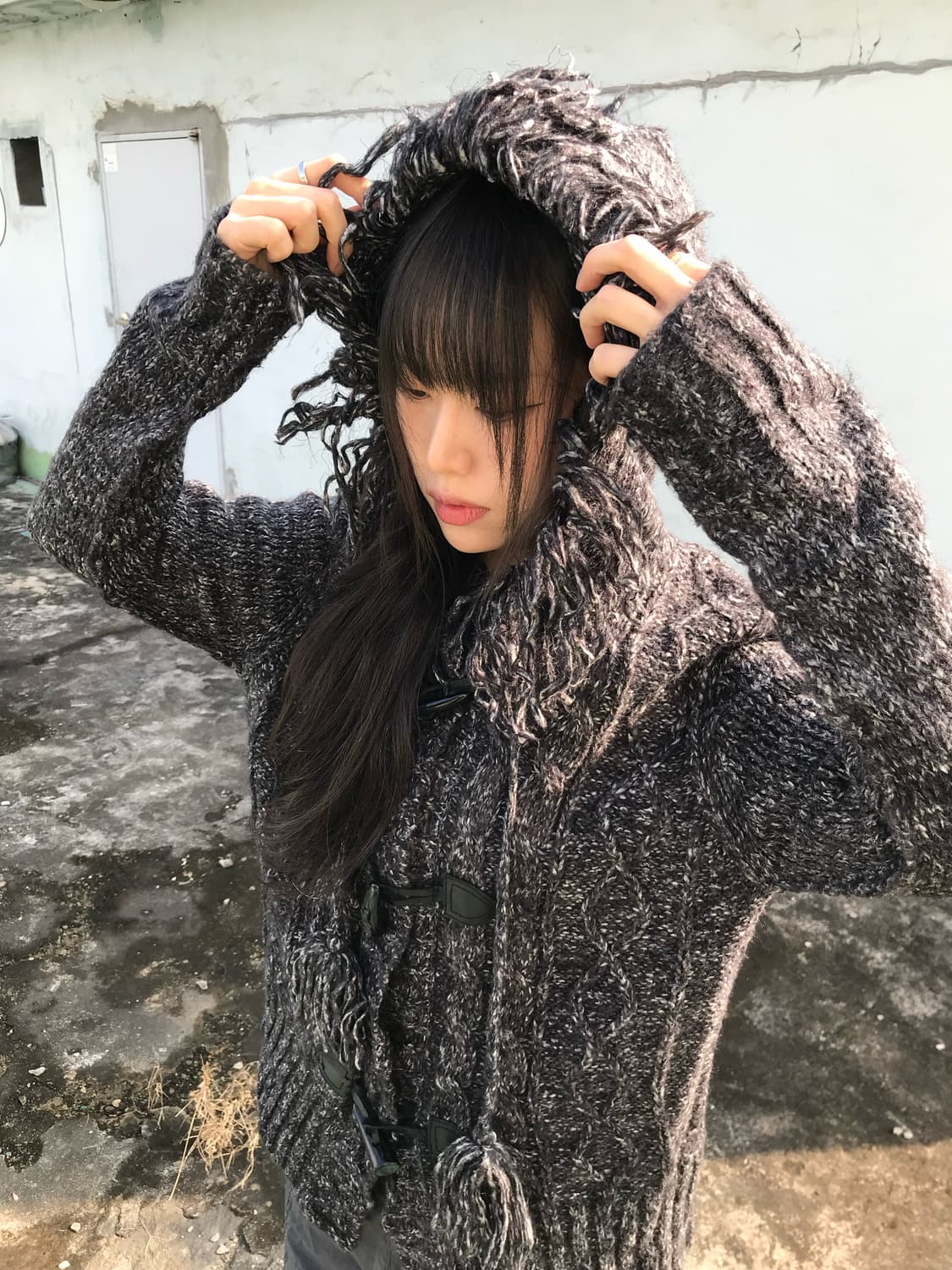 윈터 프린지 니트 상품이미지1