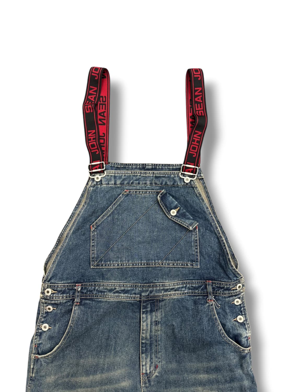 90s 션존 by 퍼프대디 데님 오버롤 멜빵바지   상품이미지2