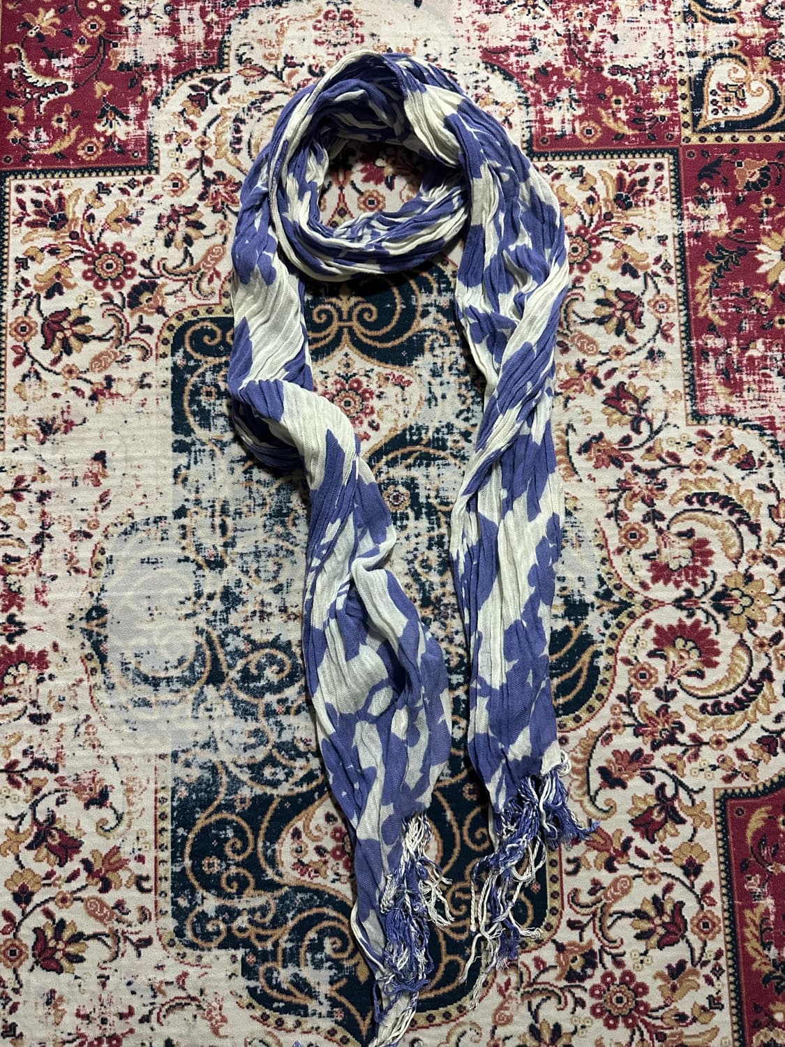 갭 퍼플 꽃 스카프 상품이미지1