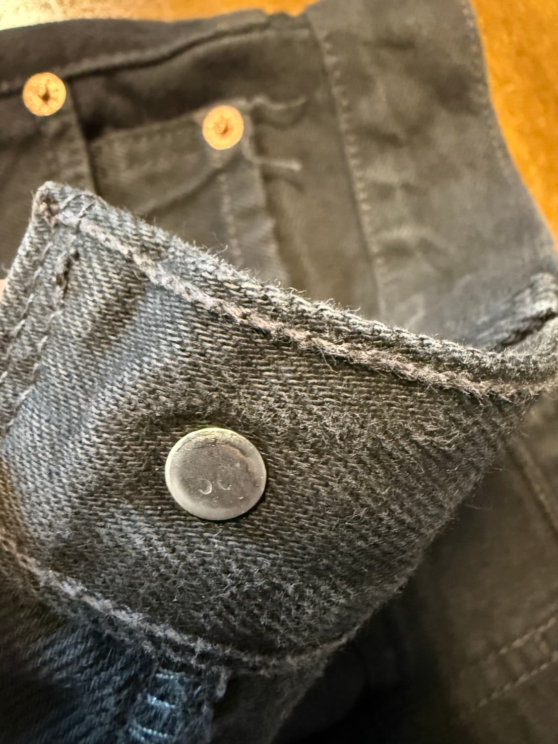 28 리바이스 1996년 USA LEVIS 501 블랙 데님 팬츠 상품이미지8