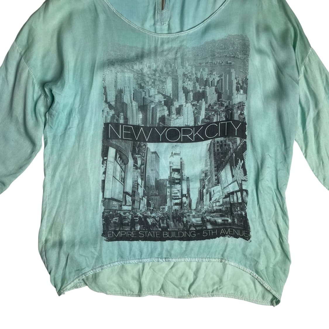 Newyork city 그래픽 그린 롱슬리브 (italy)  상품이미지3