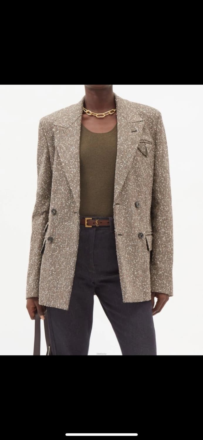 보테가베네타 시그니처트라이앵글 헤링본 자켓 상품이미지2