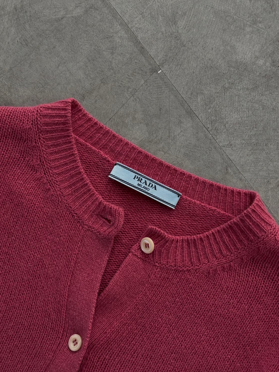 Prada 프라다 핑크 가디건 상품이미지6