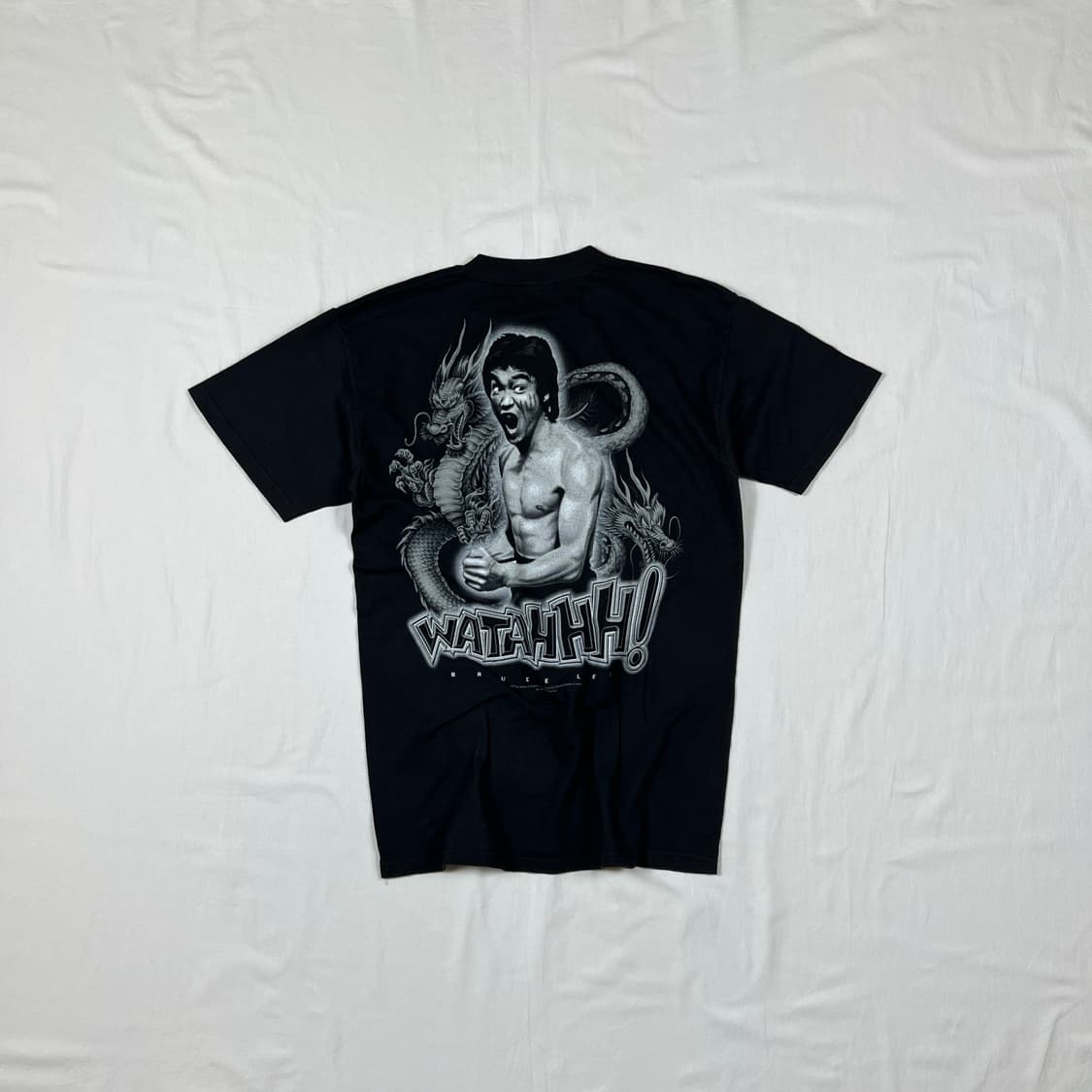 90‘s 97년도 브루스리 bruce lee 프린트 반팔티 상품이미지1