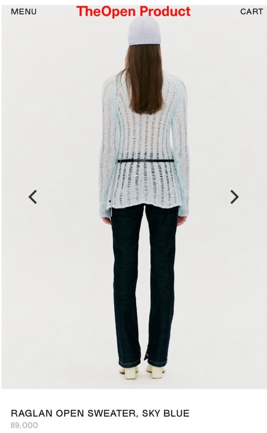 OPEN YY RAGLAN OPEN SWEATER 상품이미지2