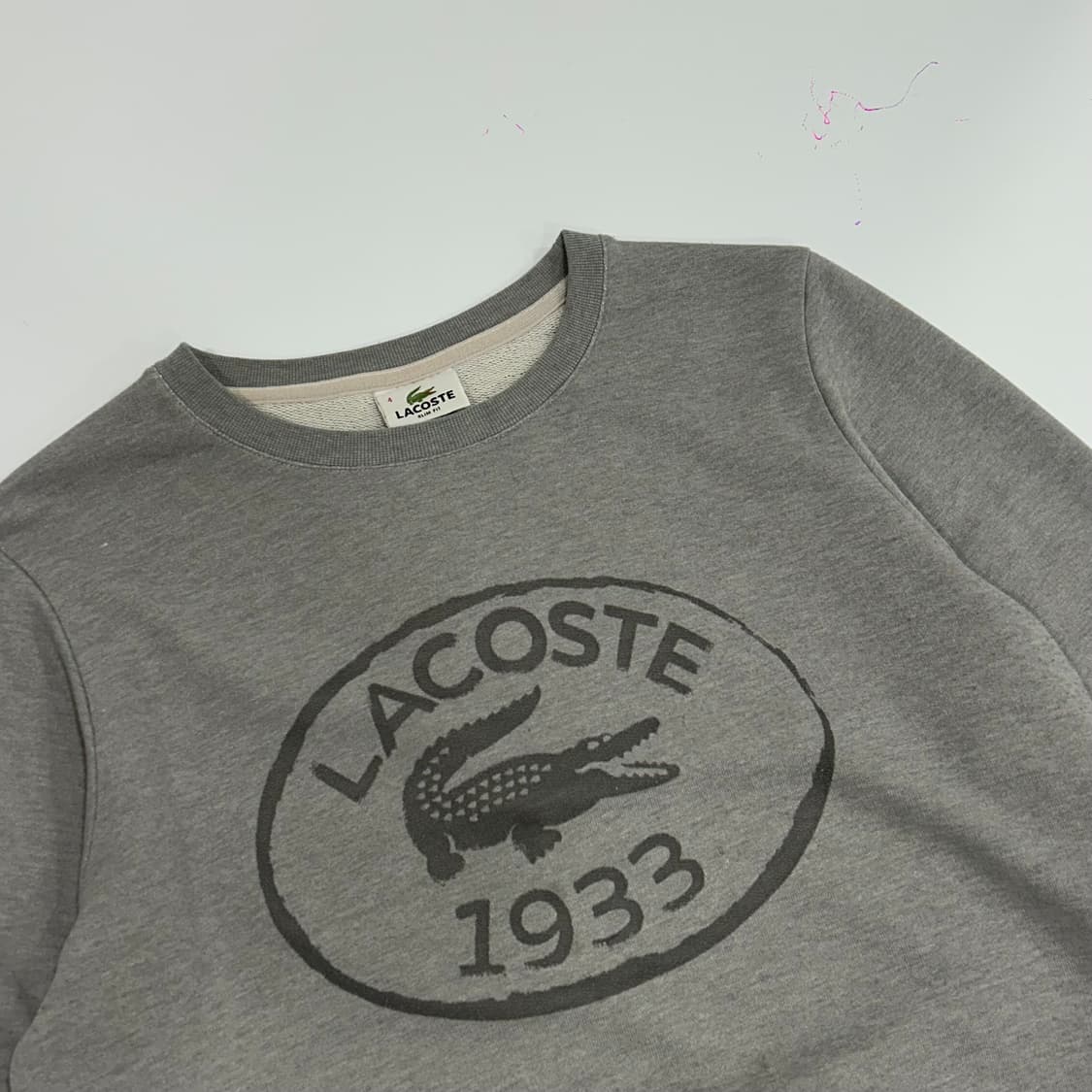 Lacoste 라코스테 1933로고 그레이 맨투맨 상품이미지4