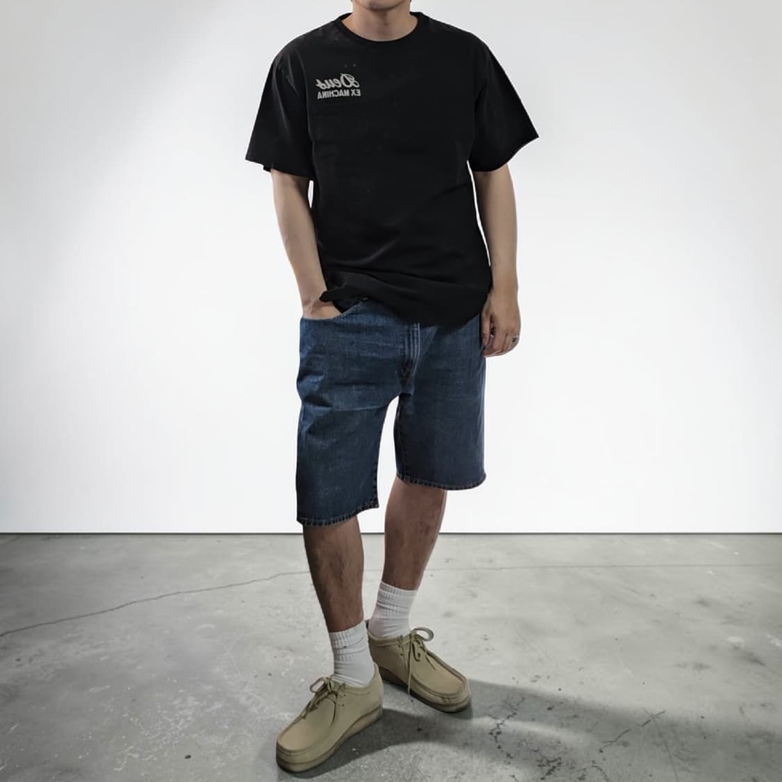 데우스 서울 포켓 반팔티 XL M0300 상품이미지1