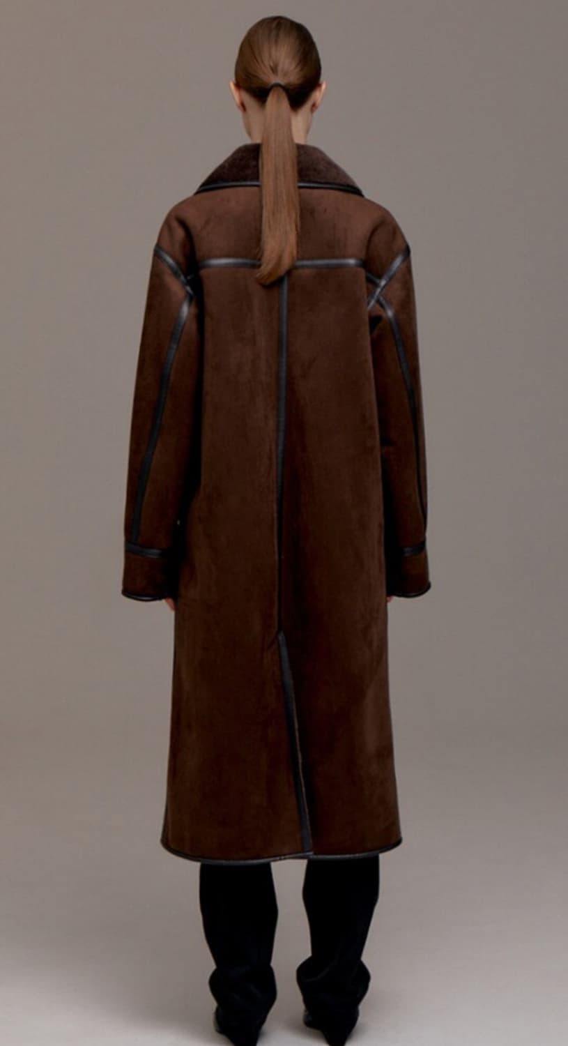 르비에르 포 스웨이드 셔링 코트 상품이미지4