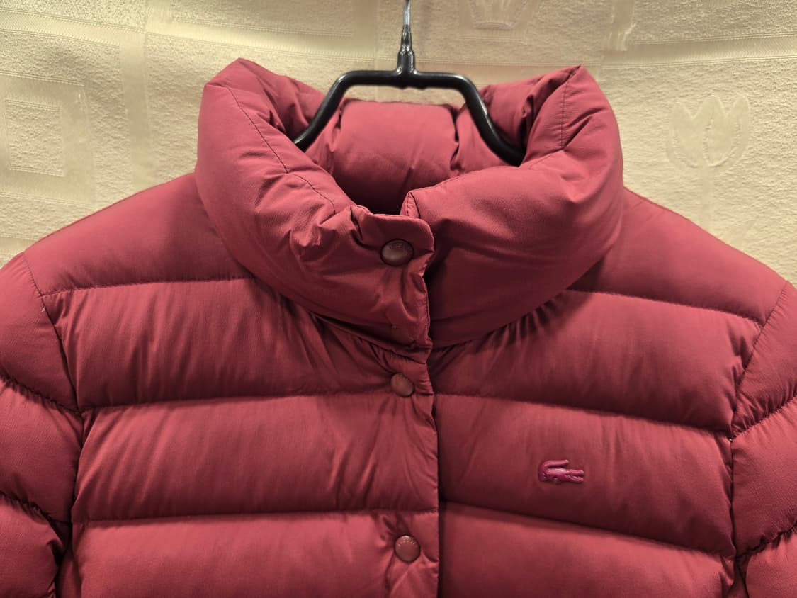 라코스테 여성 다운패딩 점퍼  버건디 S 상품이미지2