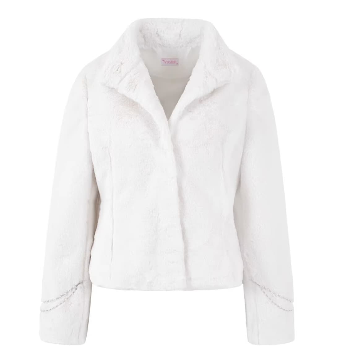 YUSUKI Faux Fur Jacket with Chains 상품이미지1