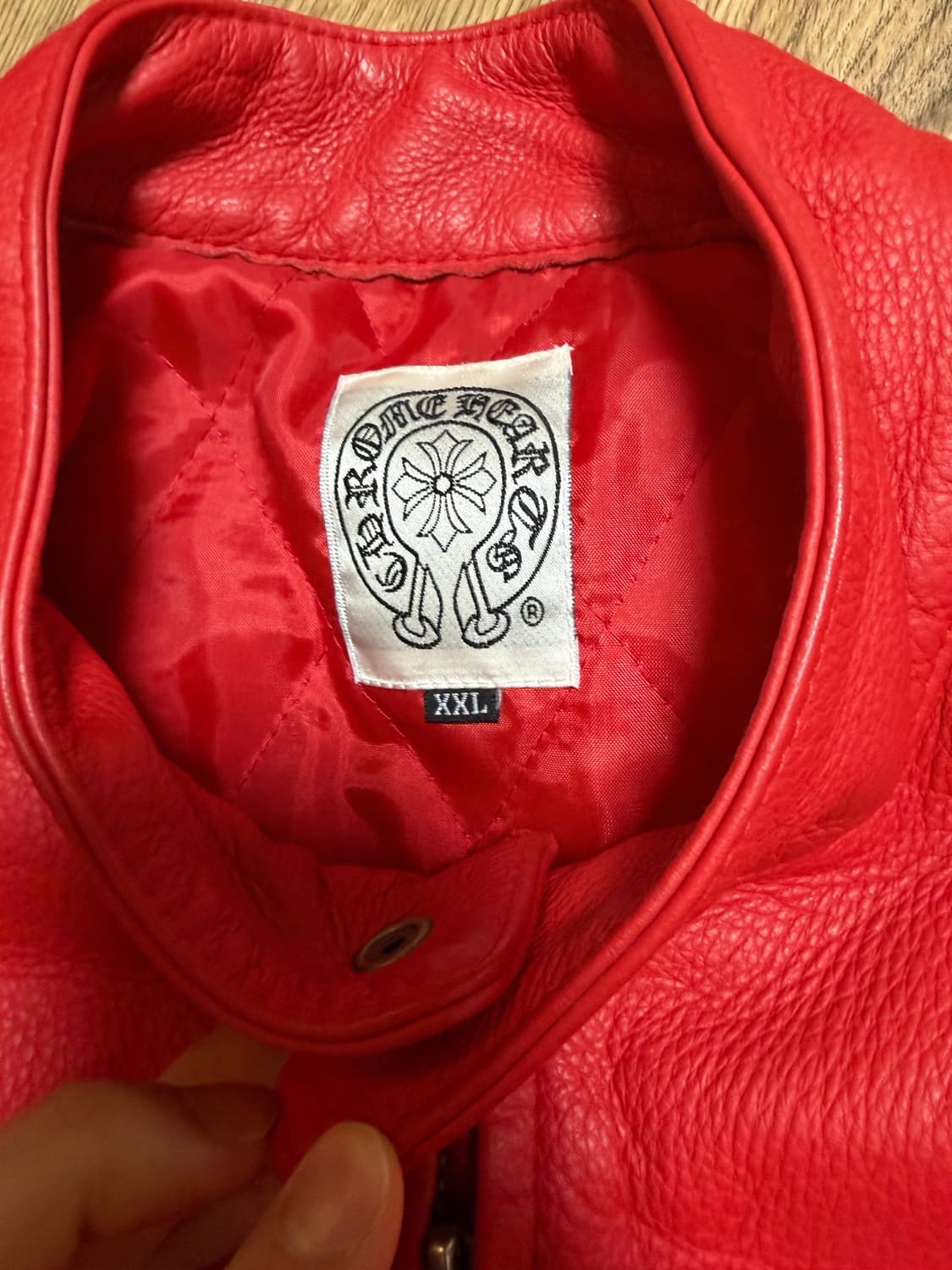 크롬하츠 레더자켓 레드 상품이미지8