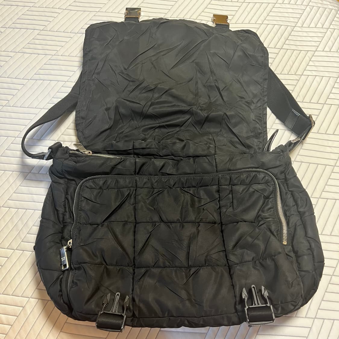 [정품] 프라다 블랙 나일론 메신저백 크로스백 패딩백 상품이미지7