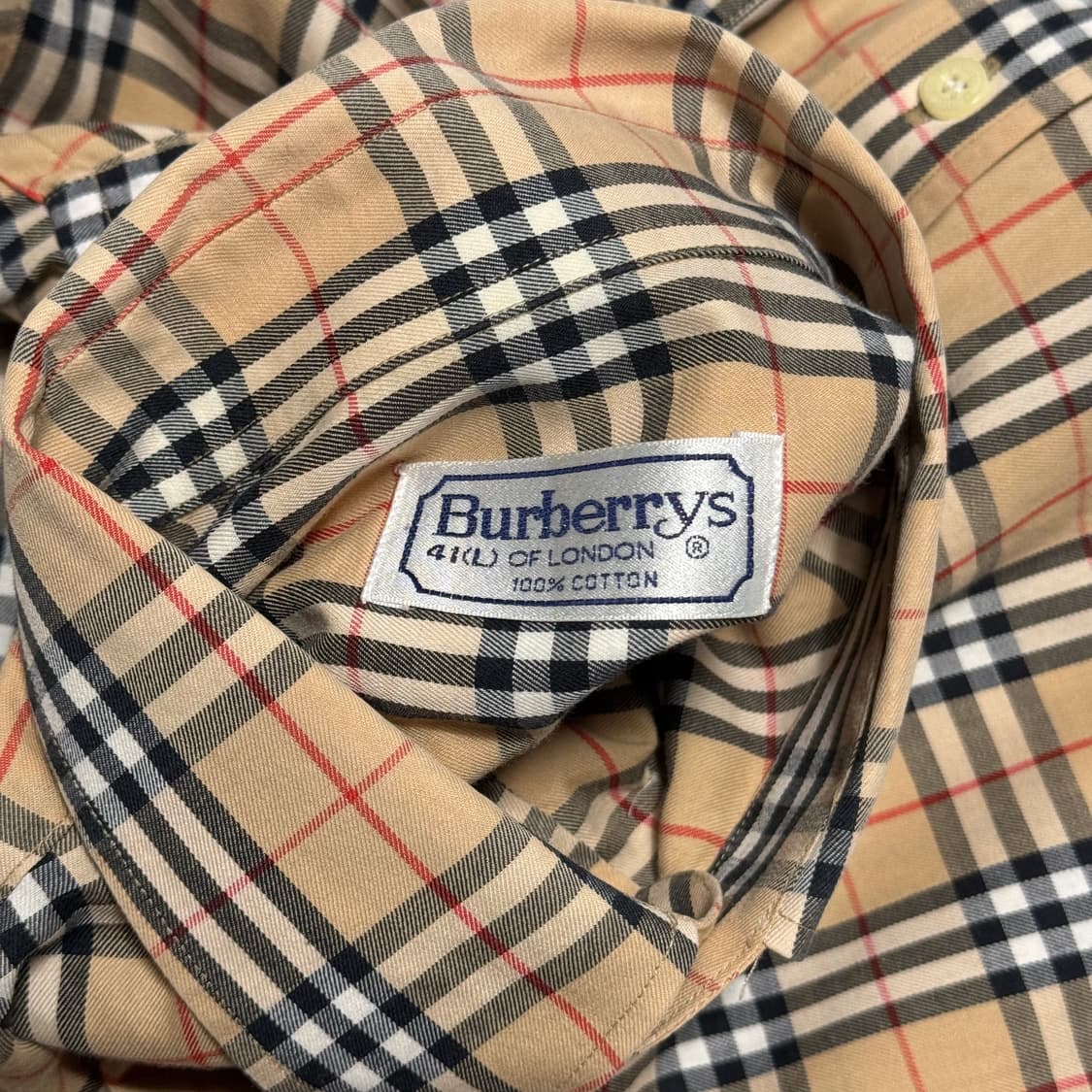 90's Burberrys London 빈티지 노바체크 셔츠 상품이미지3