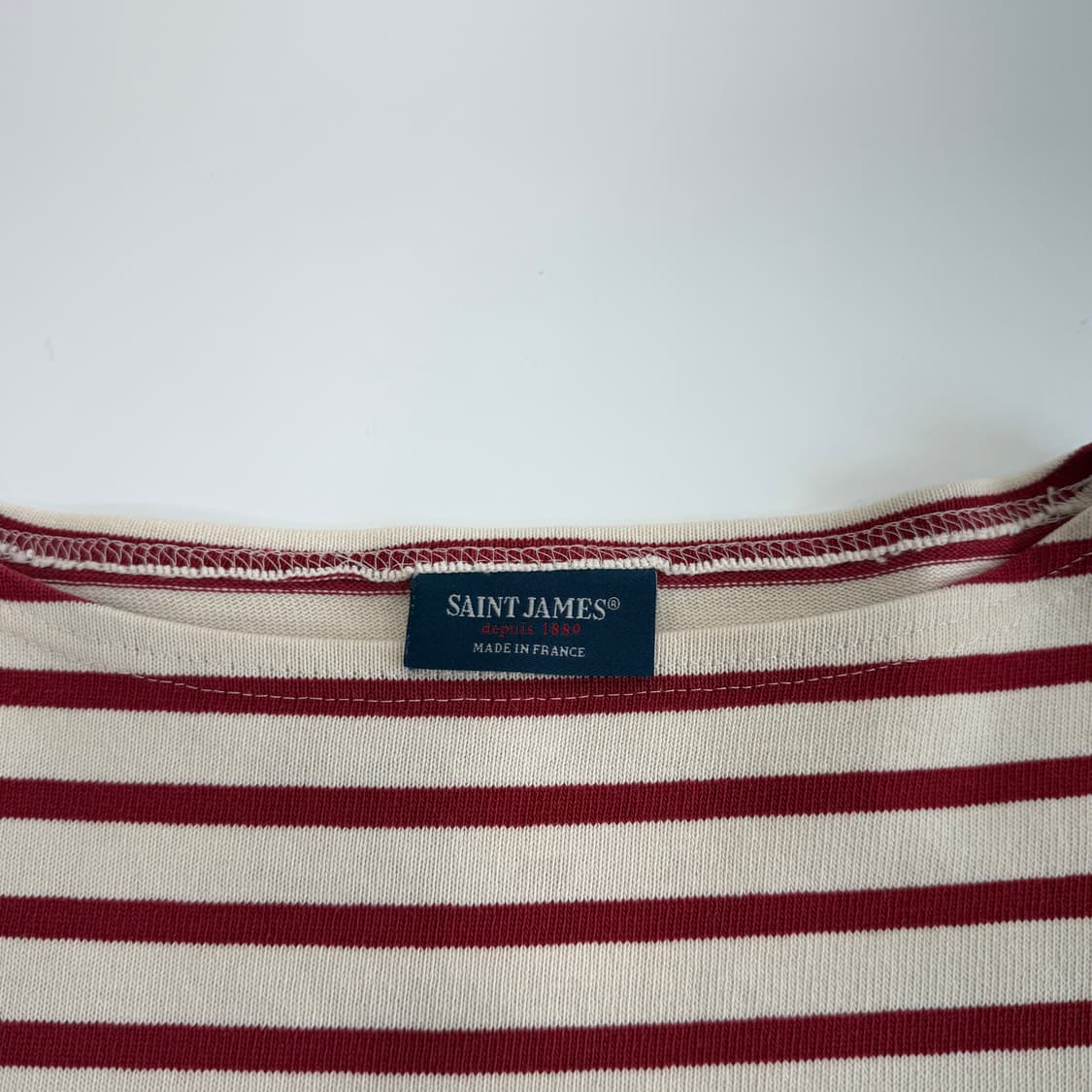 Saint james 레드 스트라이프 롱 슬리브 상품이미지6