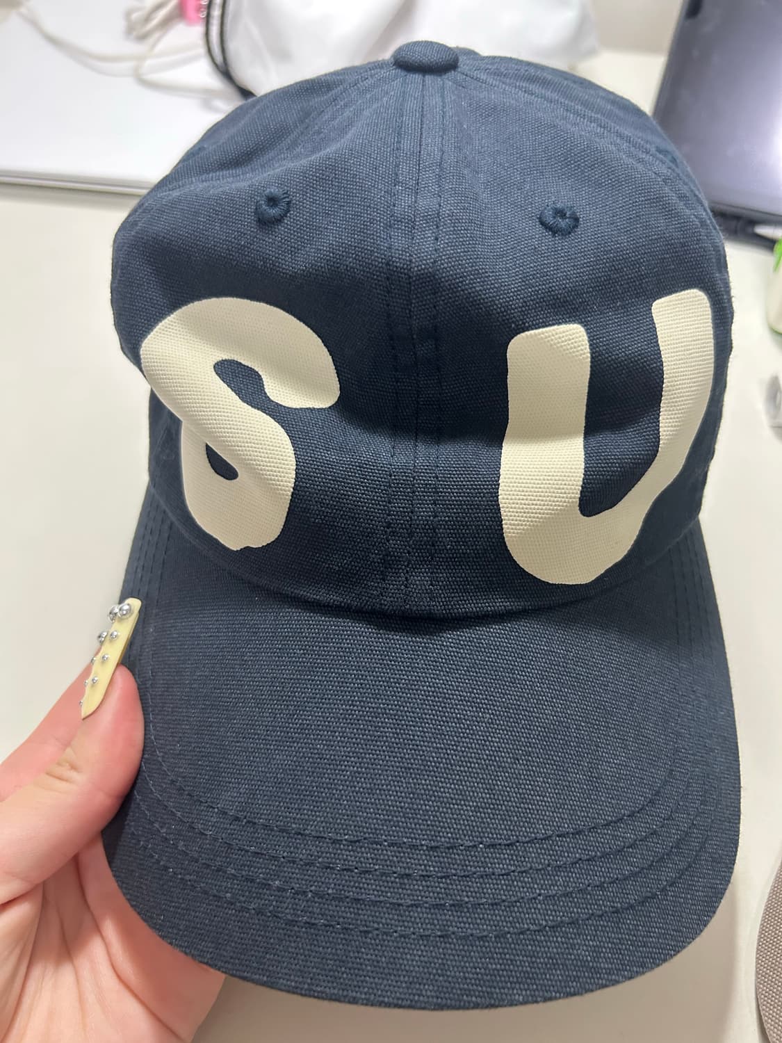 sunlove 썬러브 캐피탈 캡 모자 네이비 상품이미지2