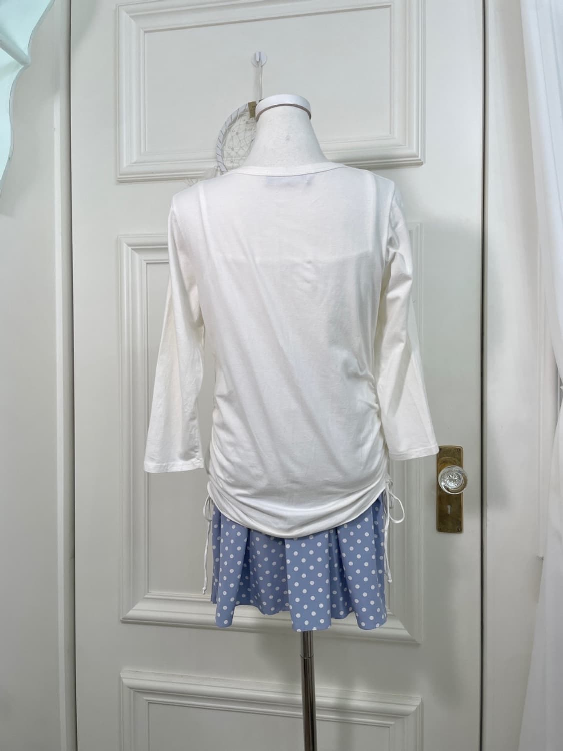 white side shirring cotton cardigan&basi 상품이미지4