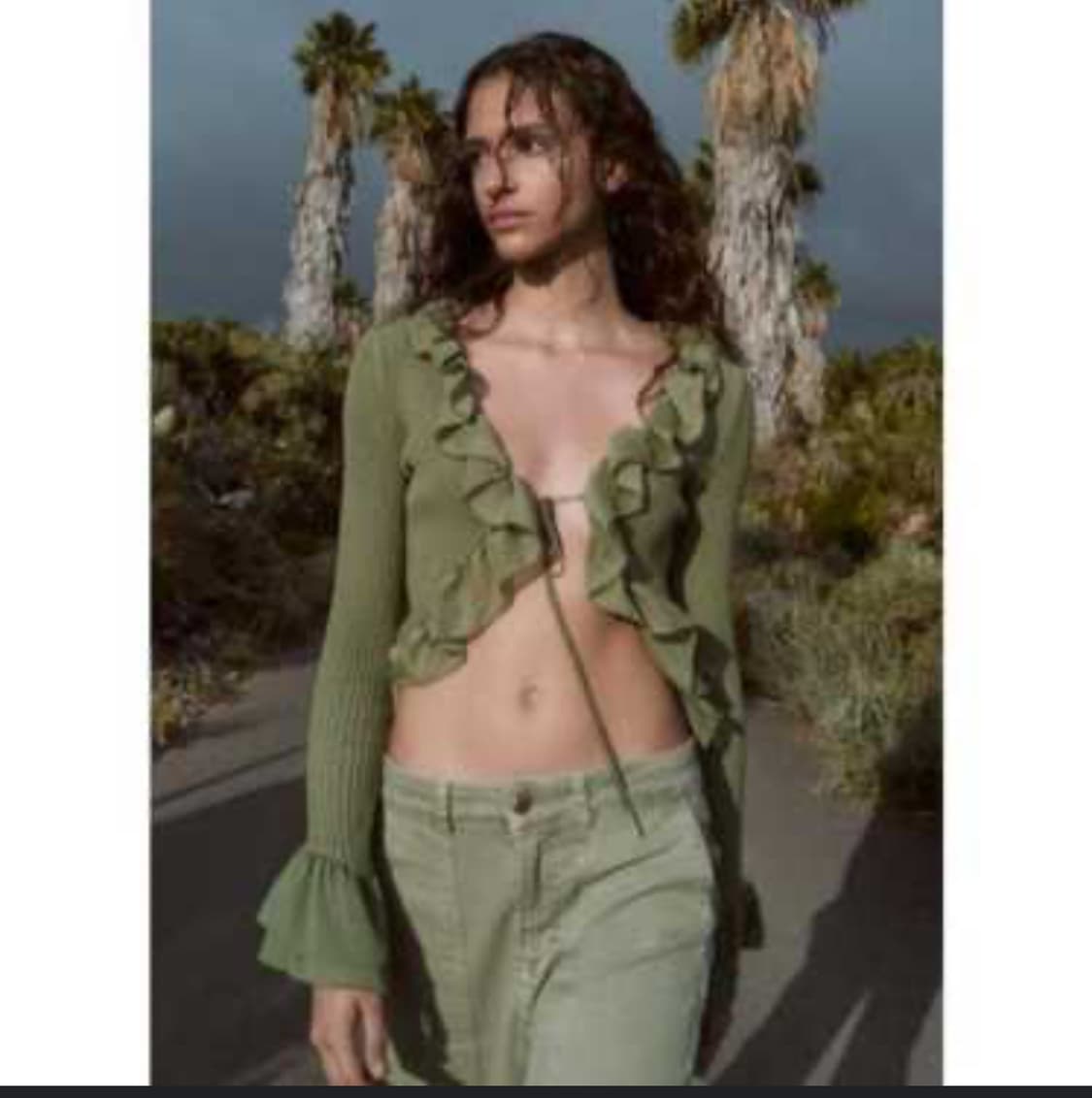 자라 프릴 니트 가디건 상품이미지3